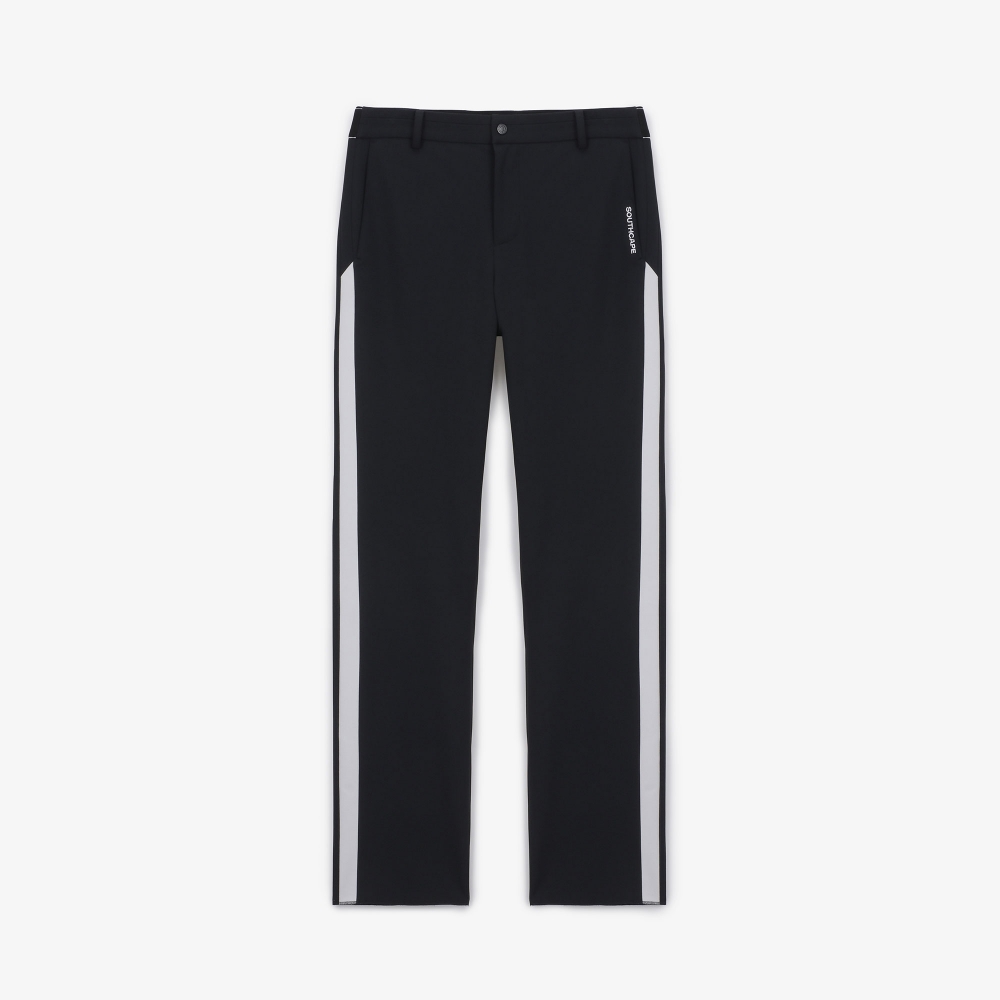 남성 사이드 배색 라인 팬츠_네이비