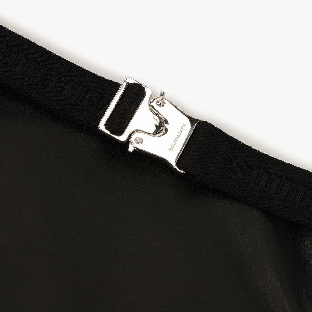 Eco Leather Multi-Pocket Belt Bag_BK