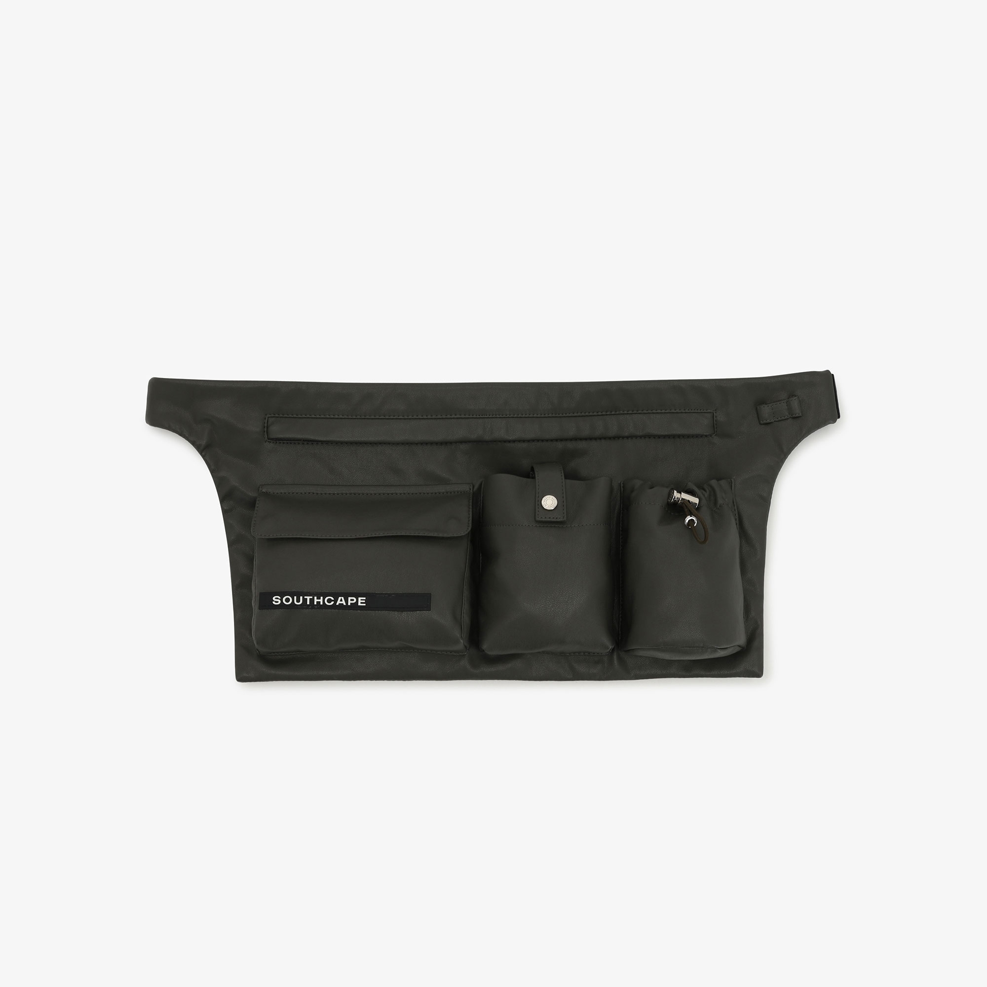 Eco Leather Multi-Pocket Belt Bag_DK