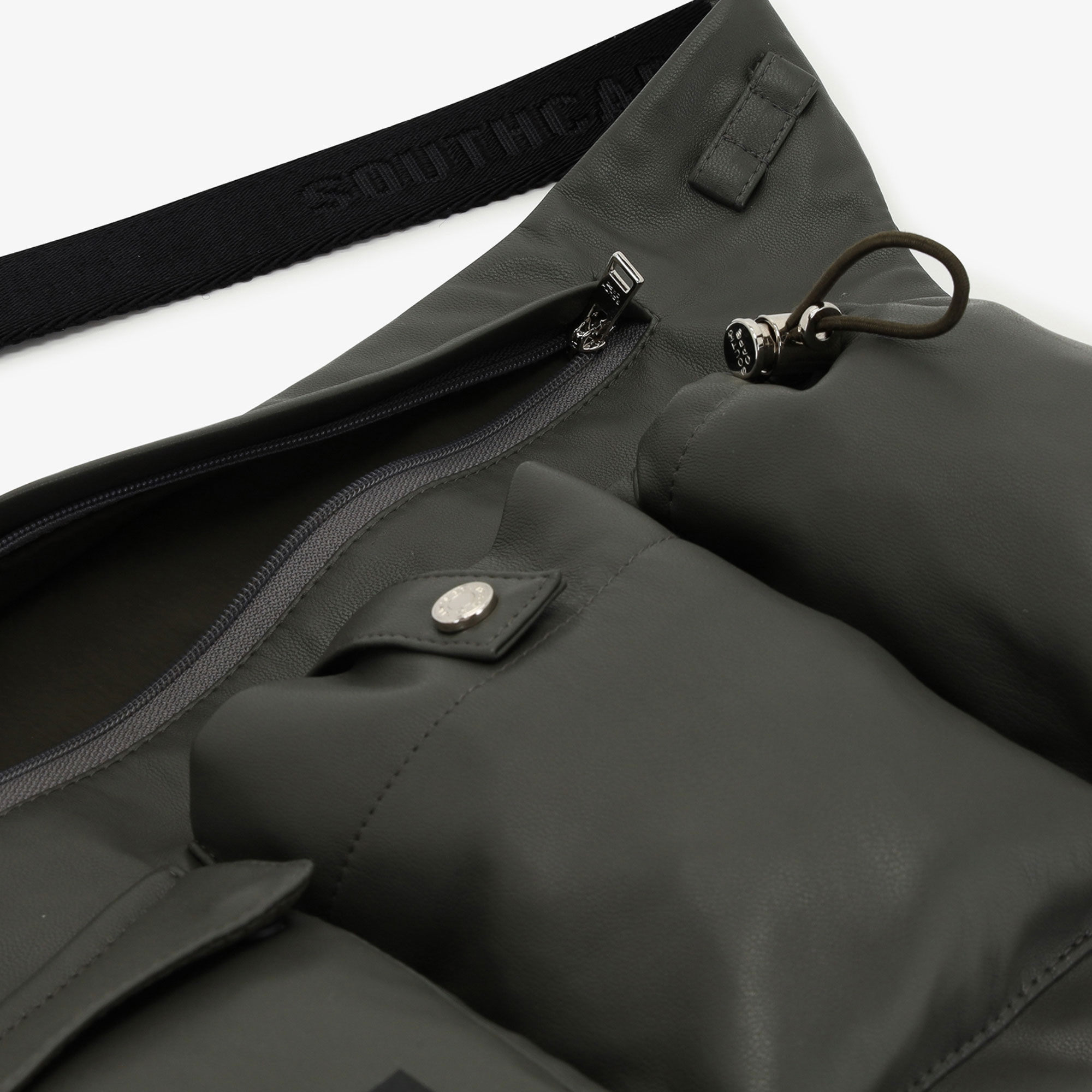 Eco Leather Multi-Pocket Belt Bag_DK