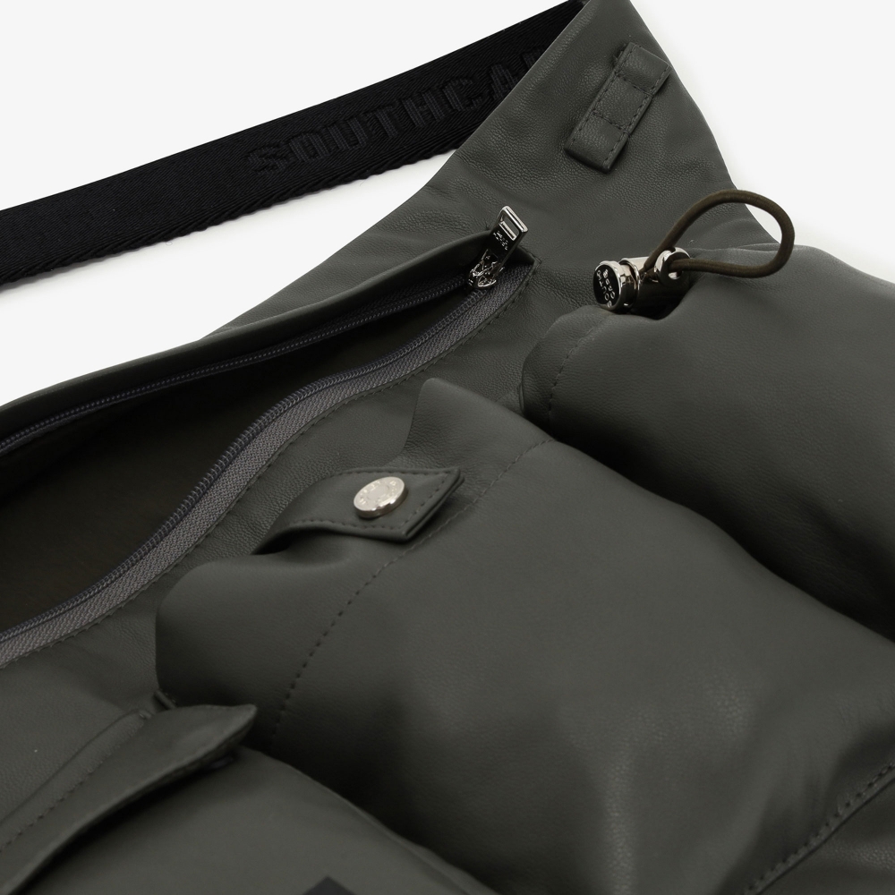 Eco Leather Multi-Pocket Belt Bag_DK