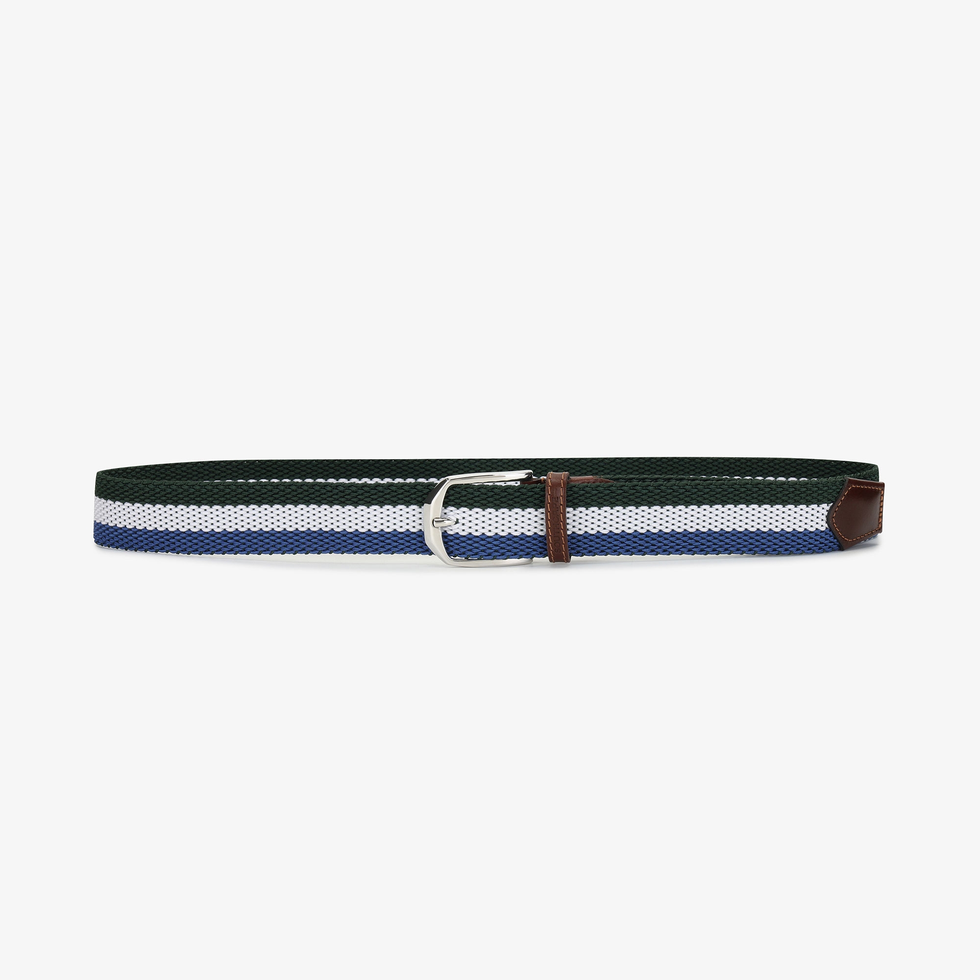 Stripe Color Weaving Belt_BL