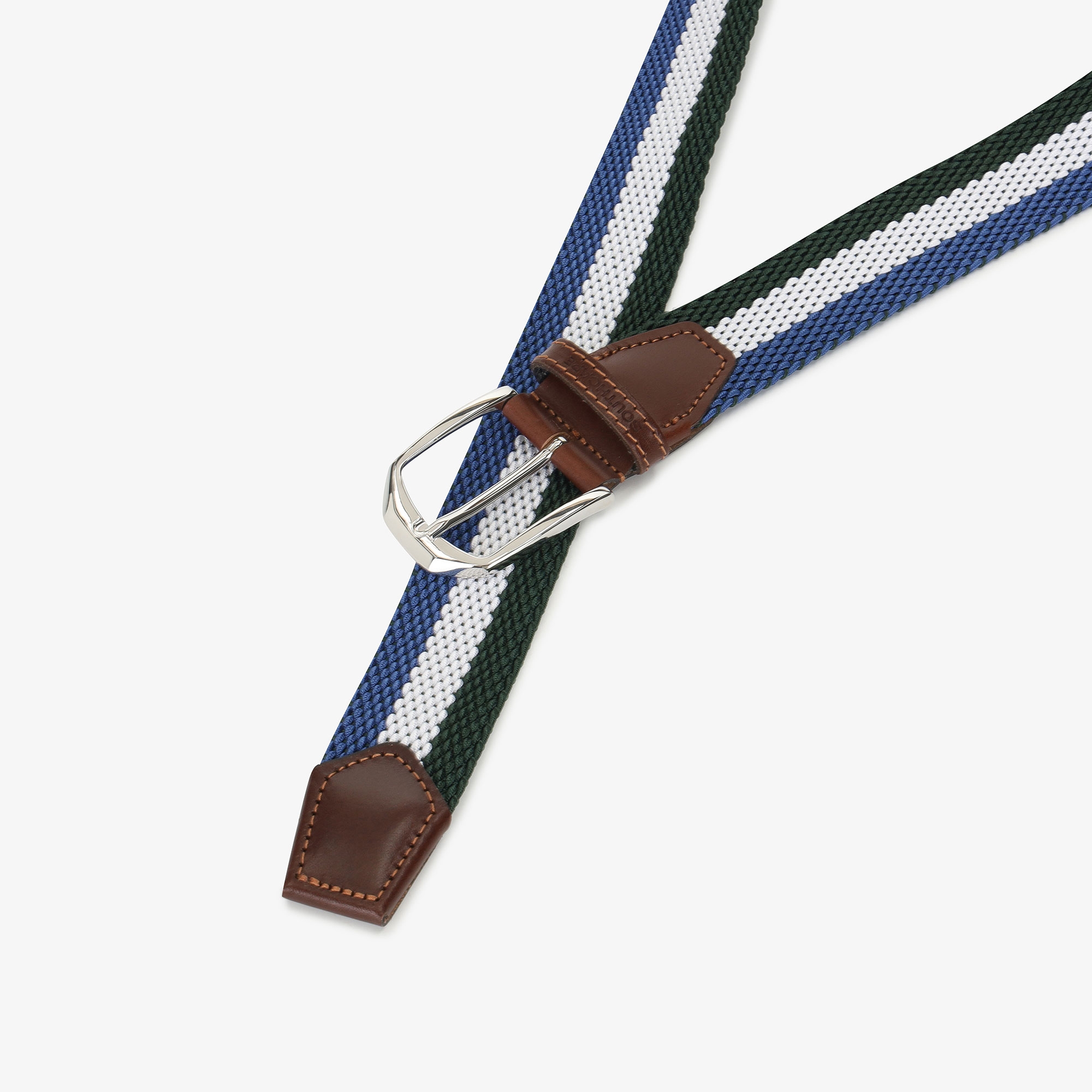 Stripe Color Weaving Belt_BL