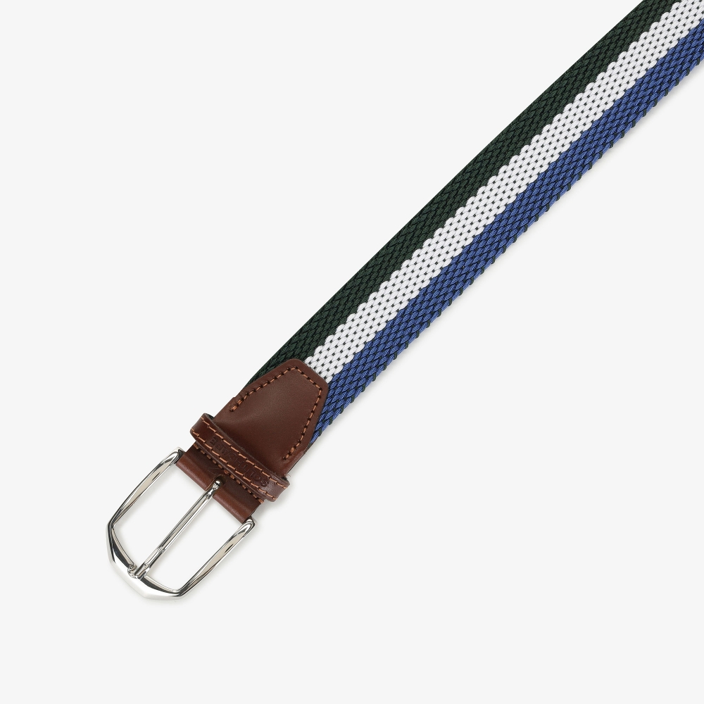 Stripe Color Weaving Belt_BL