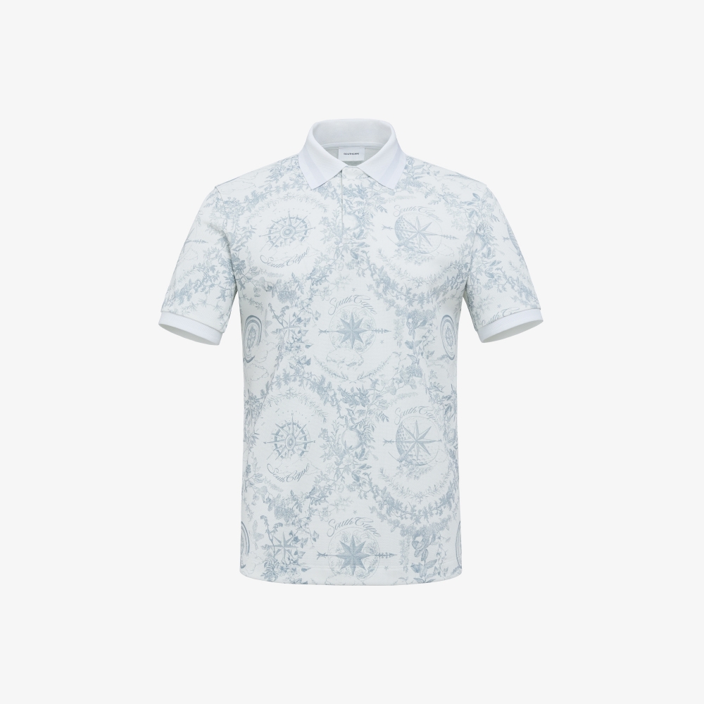 SouthCross Pattern Collar Short Sleeve T-shirt_LG