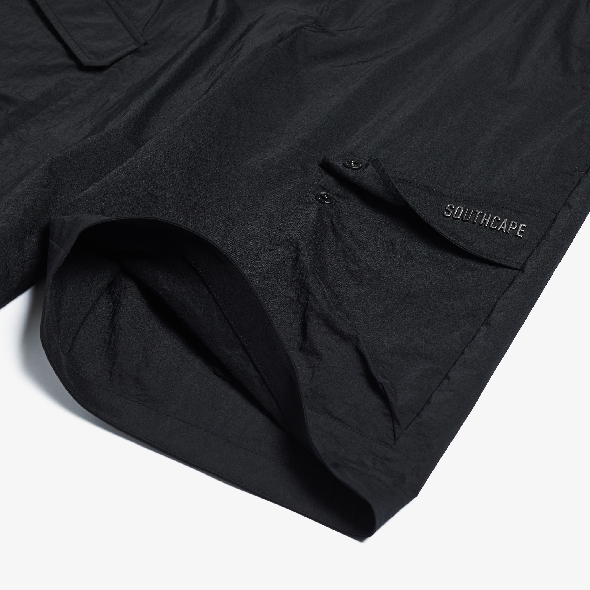 Cargo Out Pocket Half Pants_BK