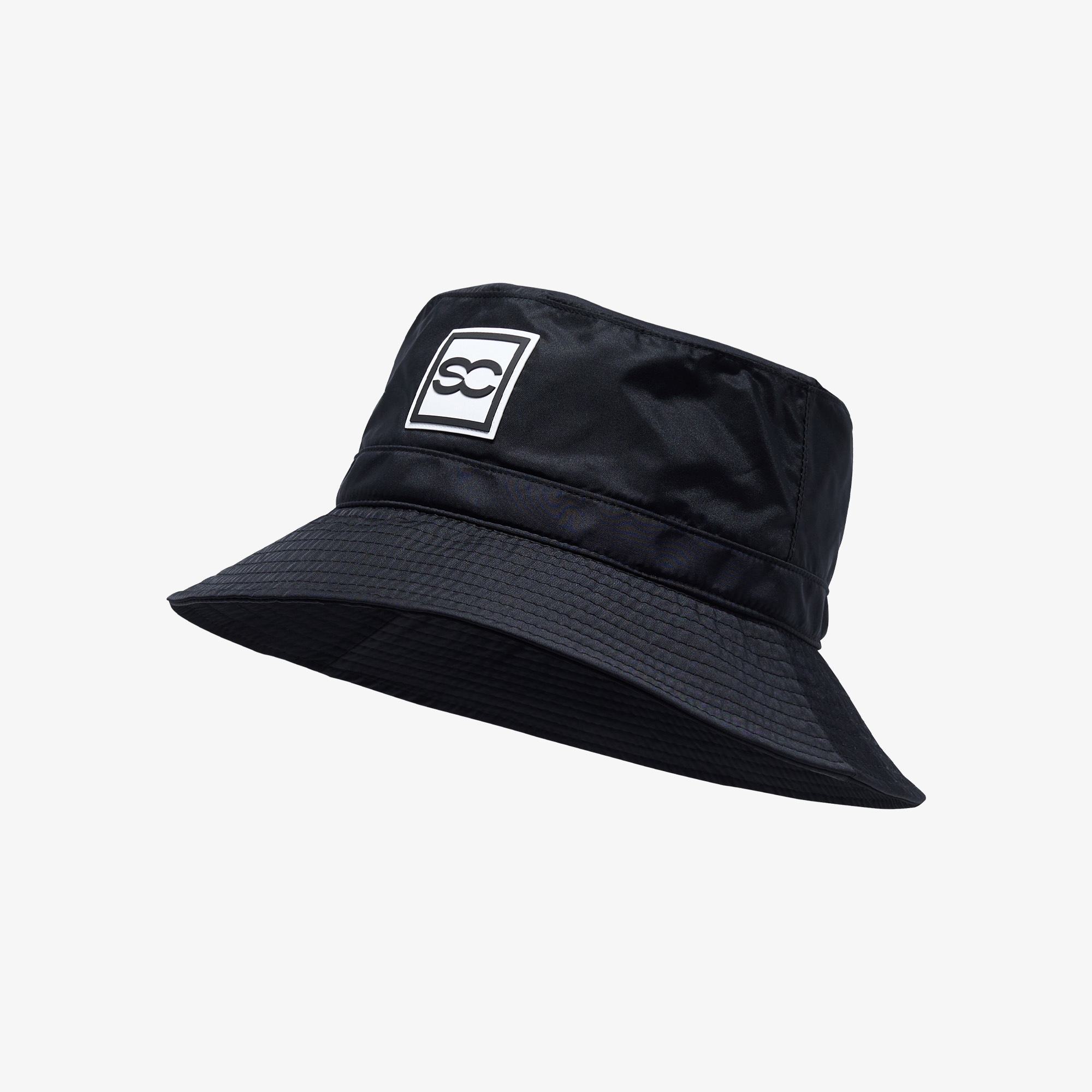 SC Square Logo Patch Bucket Hat_BK