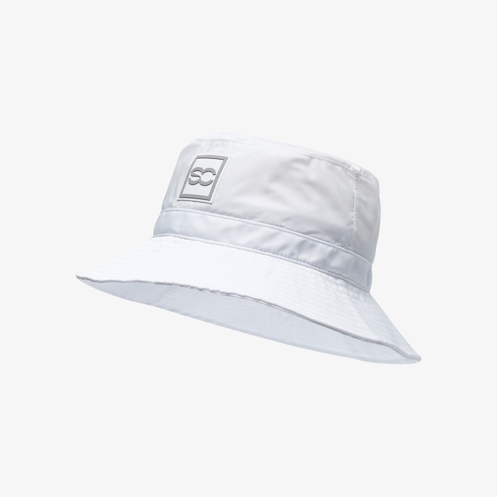 SC Square Logo Patch Bucket Hat_WT