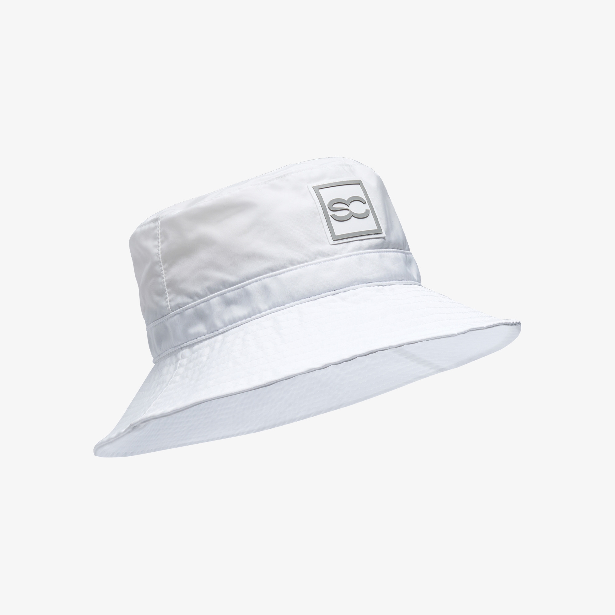 SC Square Logo Patch Bucket Hat_WT