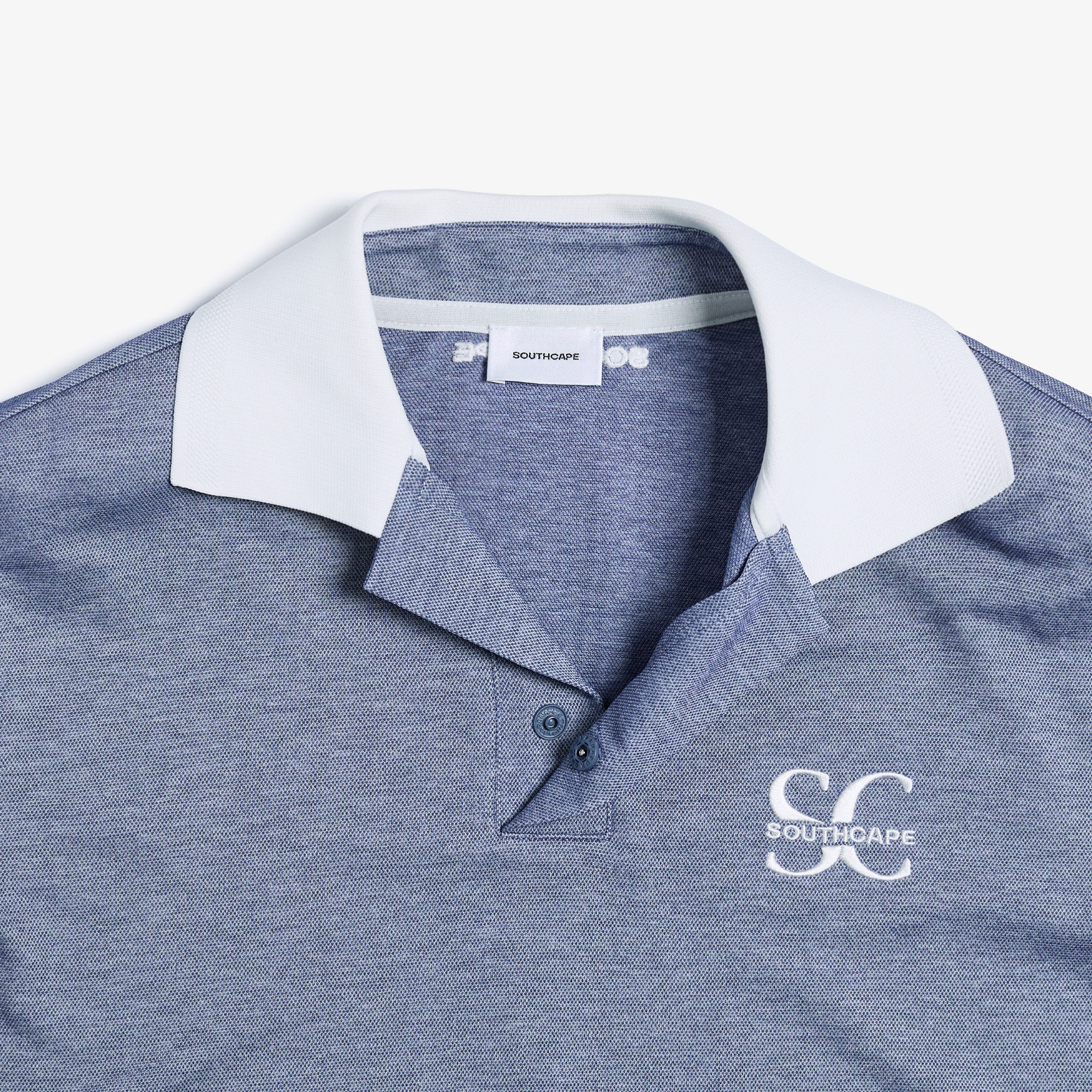 Open Collar Short Sleeve T-shirt_BL