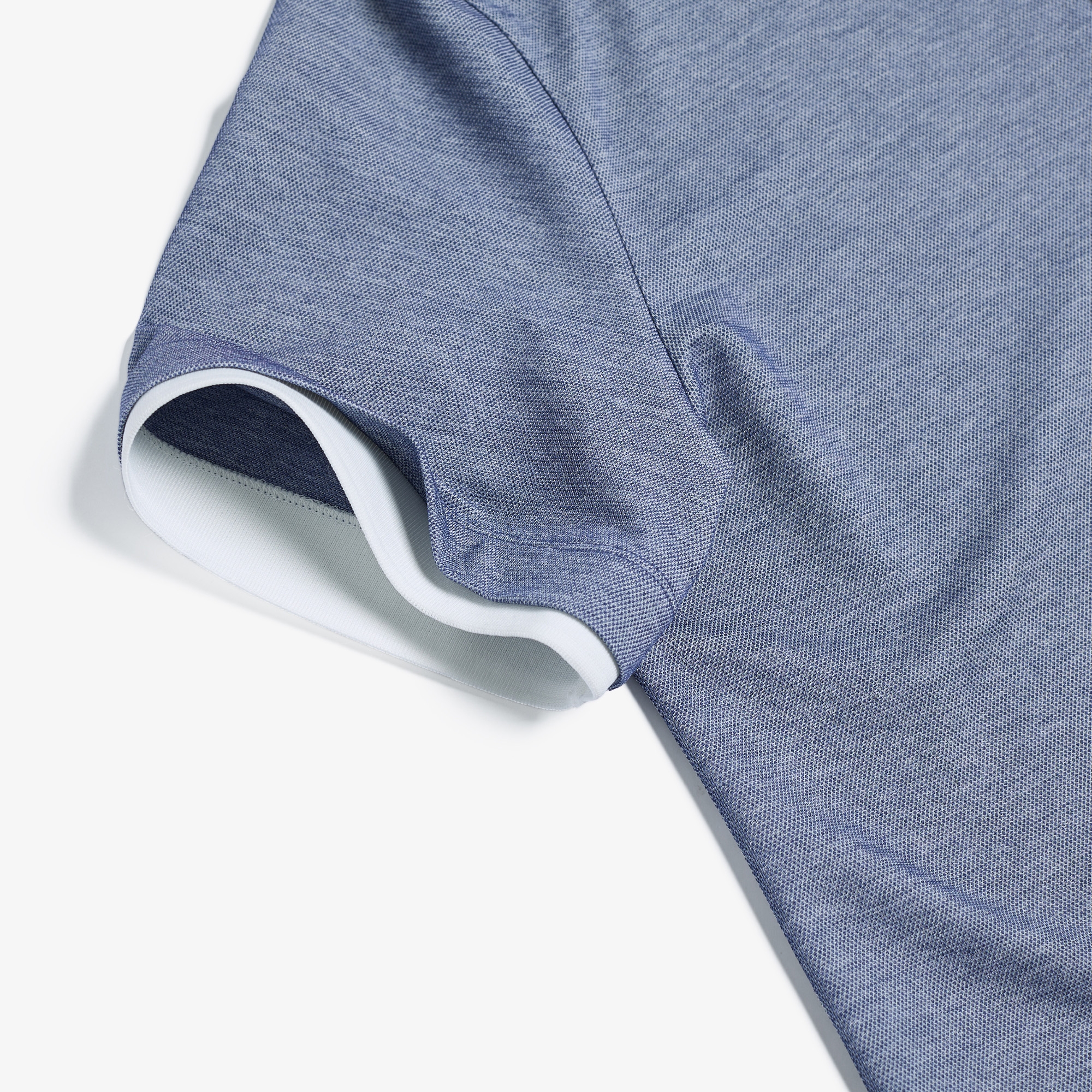 Open Collar Short Sleeve T-shirt_BL