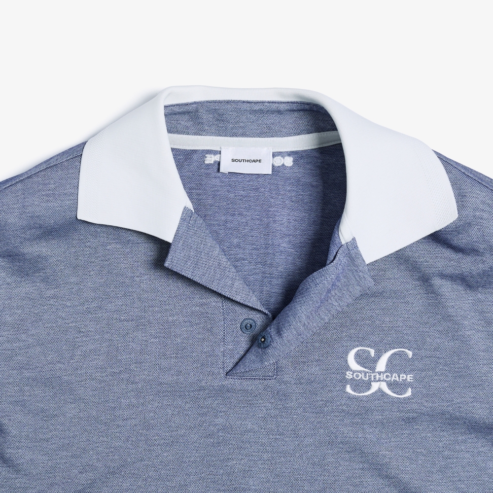 Open Collar Short Sleeve T-shirt_BL