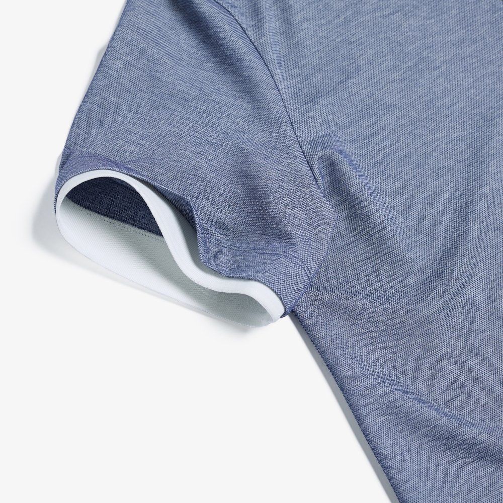 Open Collar Short Sleeve T-shirt_BL