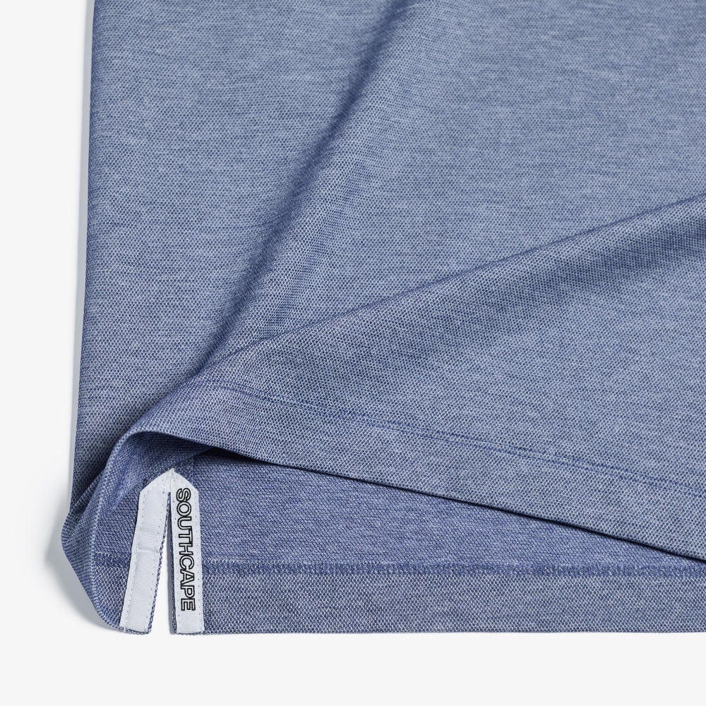 Open Collar Short Sleeve T-shirt_BL