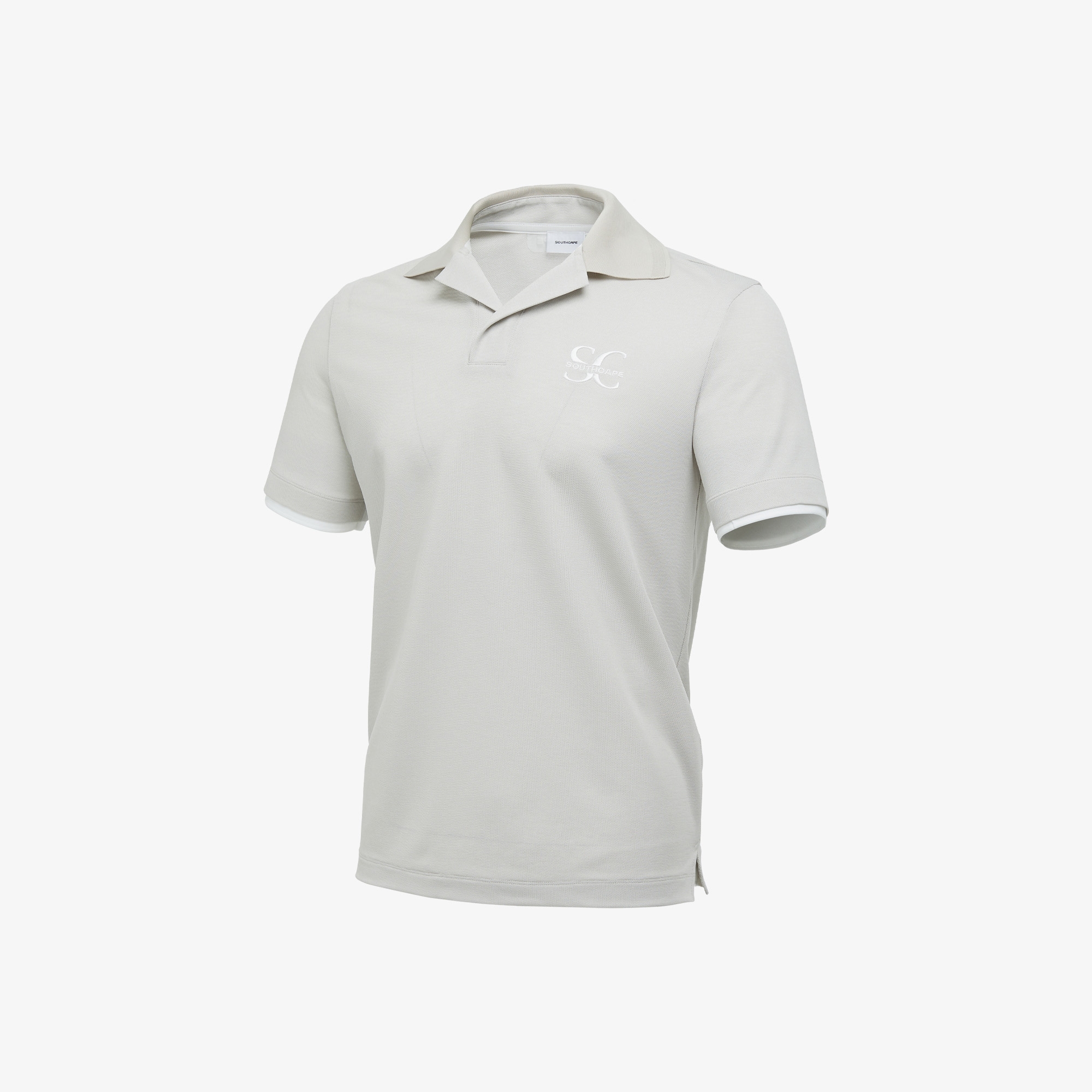 Open Collar Short Sleeve T-shirt_SD