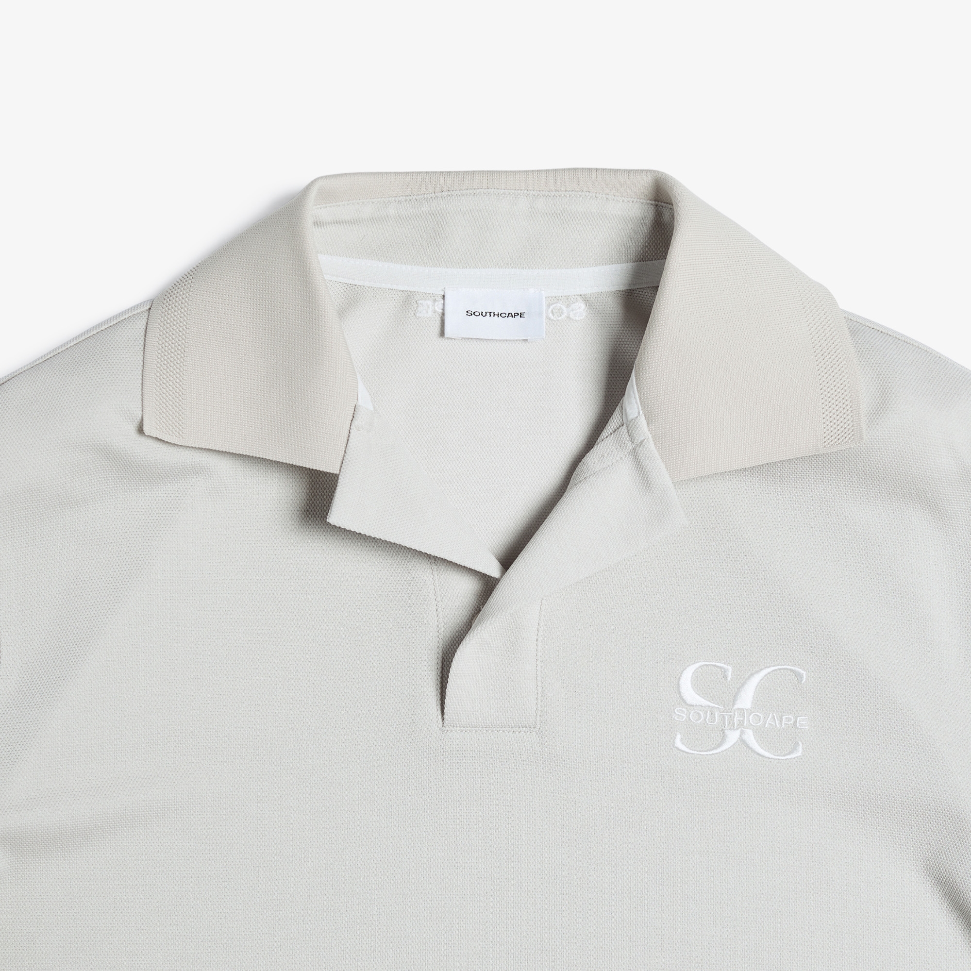 Open Collar Short Sleeve T-shirt_SD