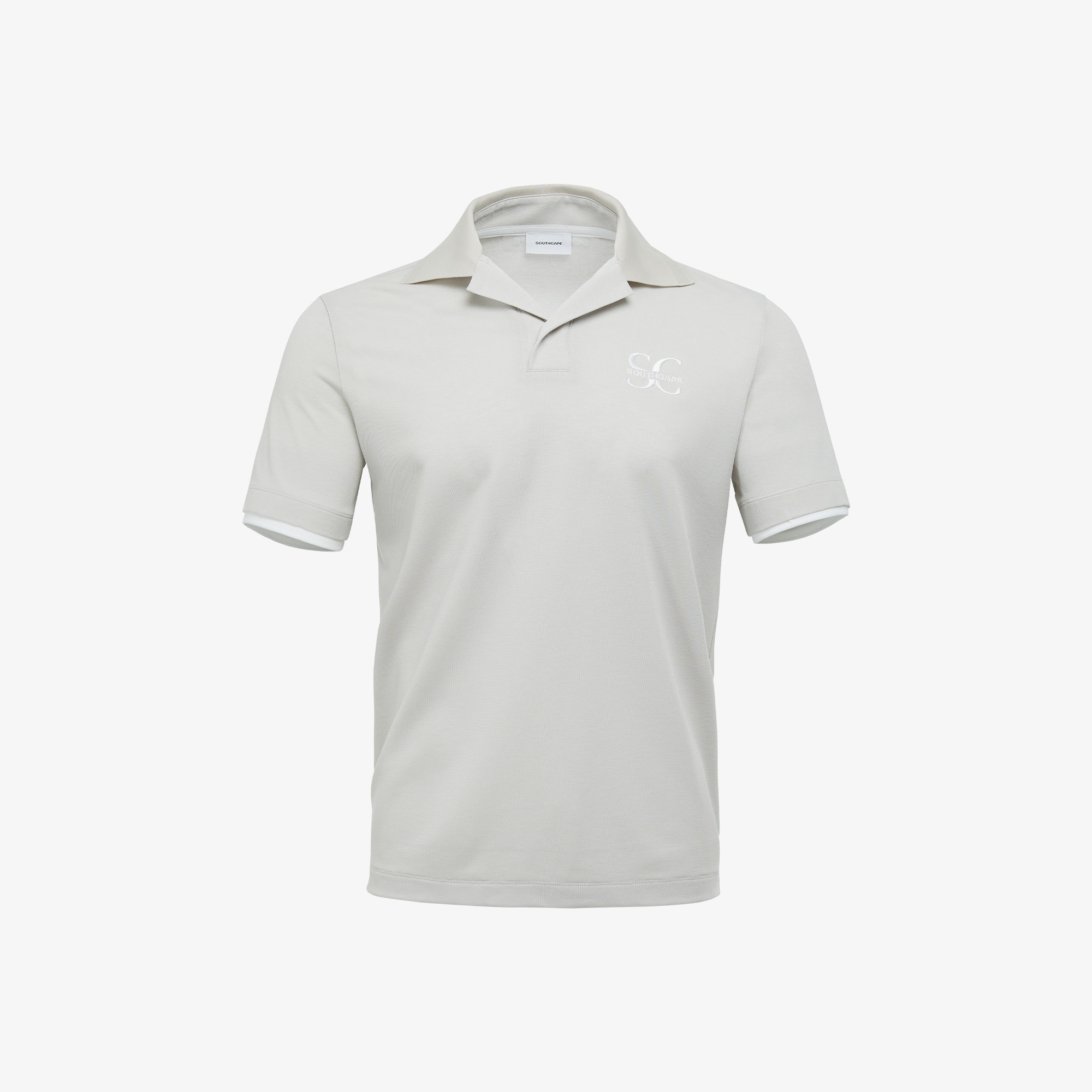 Open Collar Short Sleeve T-shirt_SD