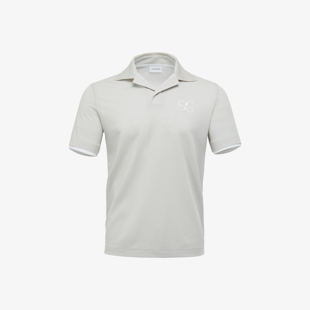 Open Collar Short Sleeve T-shirt_SD