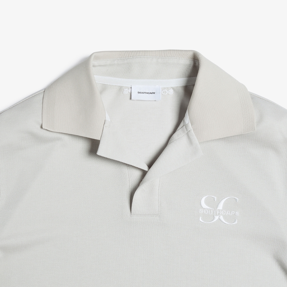 Open Collar Short Sleeve T-shirt_SD