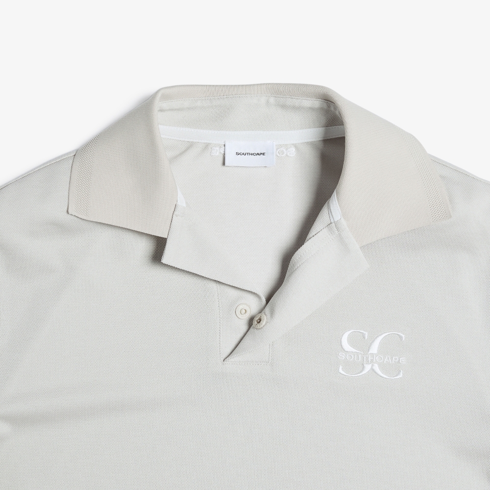 Open Collar Short Sleeve T-shirt_SD