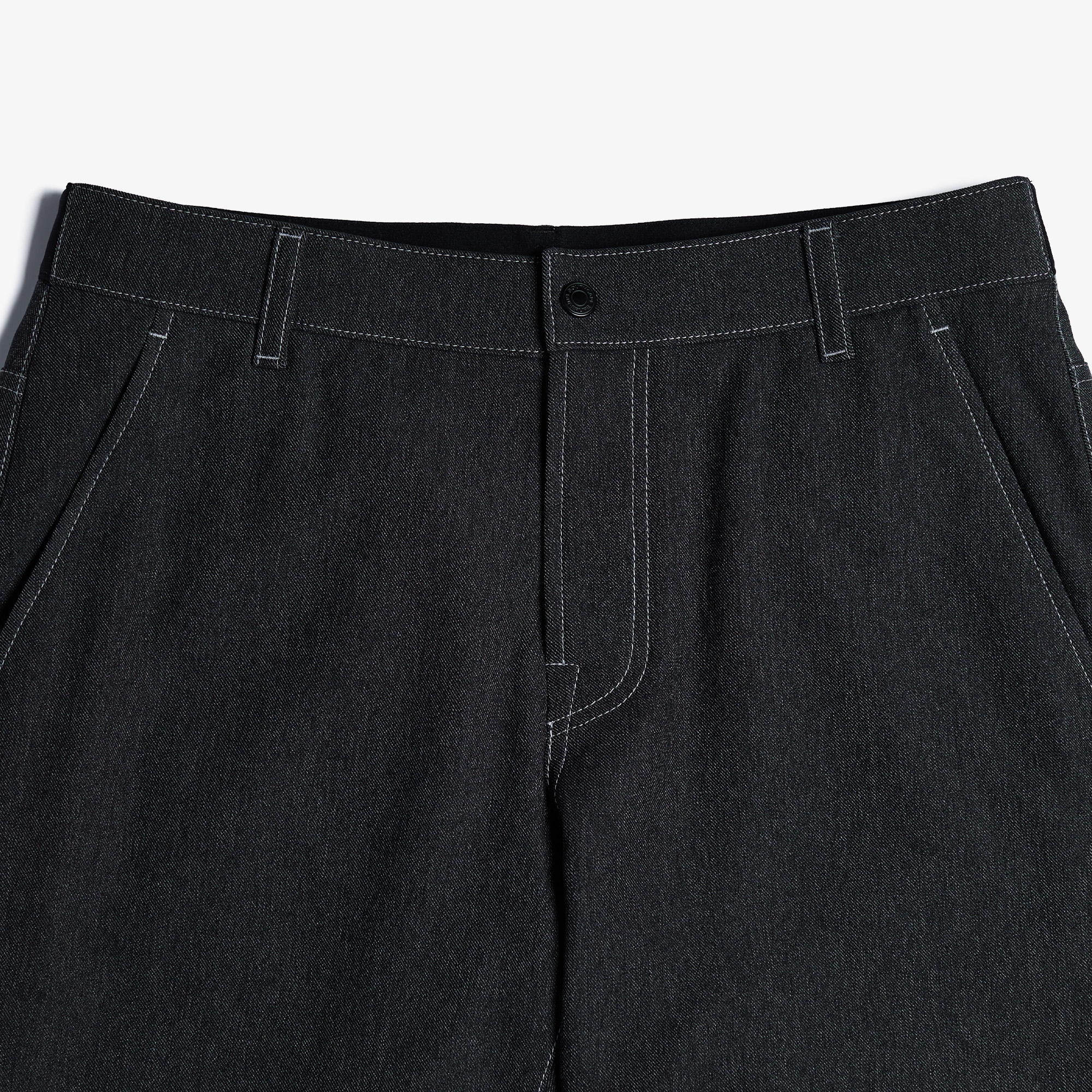 Denim Regular Fit Pants_BK