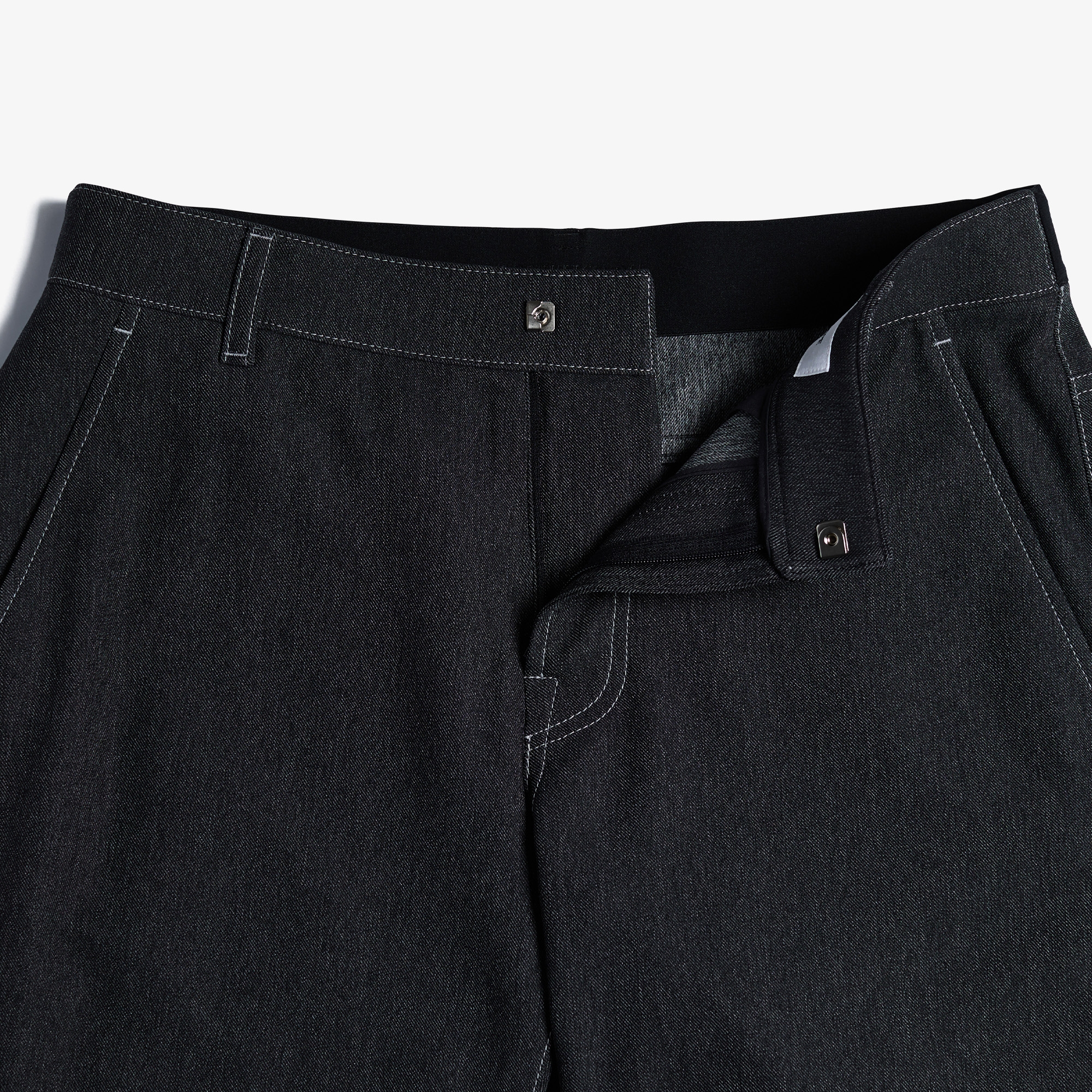 Denim Regular Fit Pants_BK