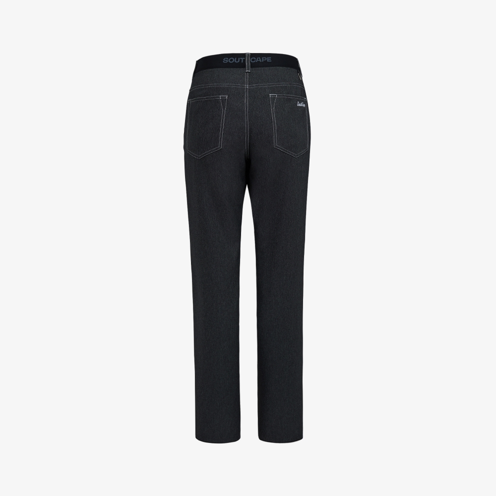 Denim Regular Fit Pants_BK