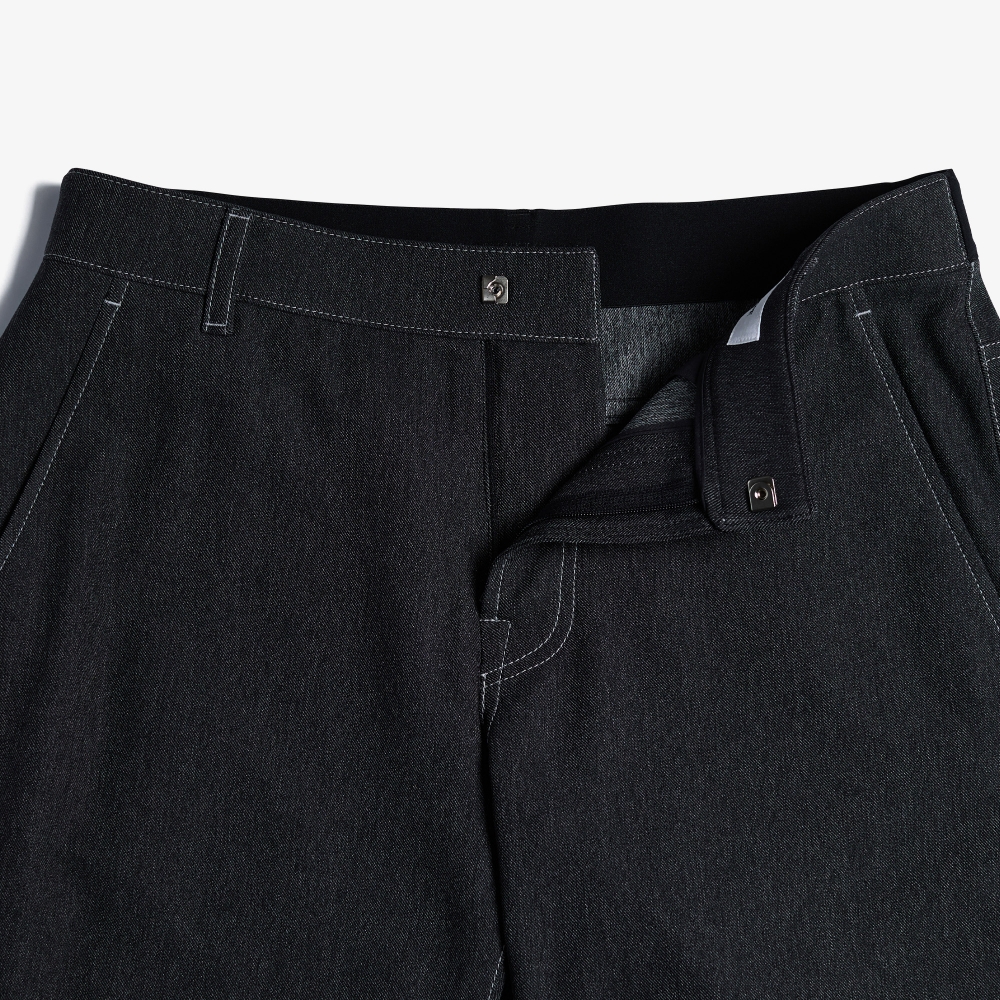 Denim Regular Fit Pants_BK