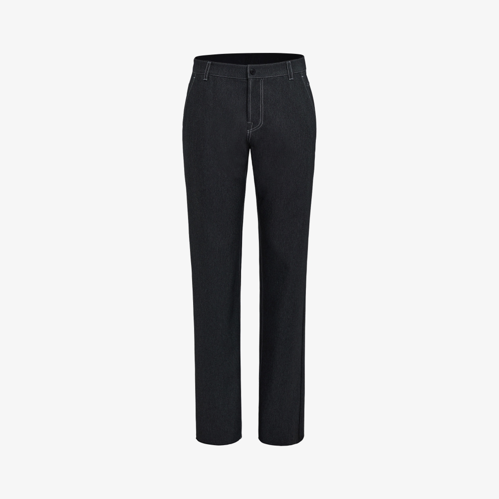 Denim Regular Fit Pants_BK
