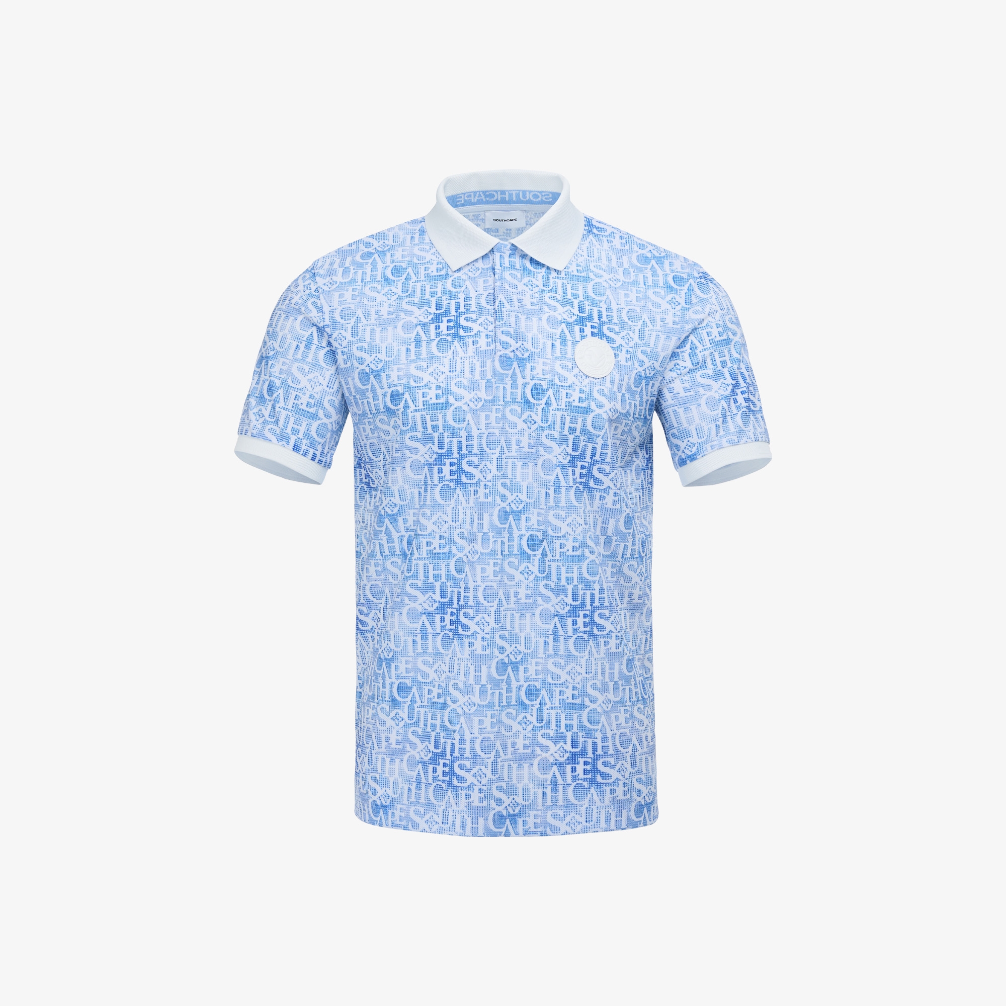 Logo Print Collar Short Sleeve T-shirt_BL