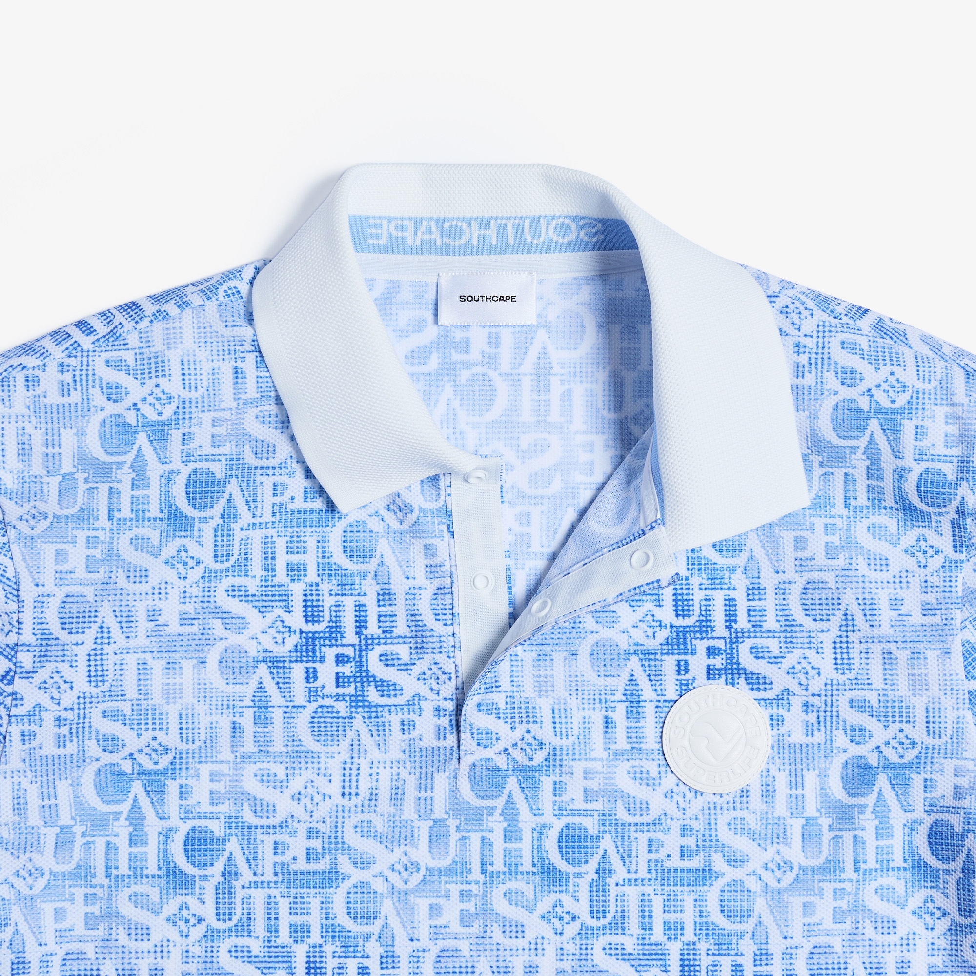 Logo Print Collar Short Sleeve T-shirt_BL