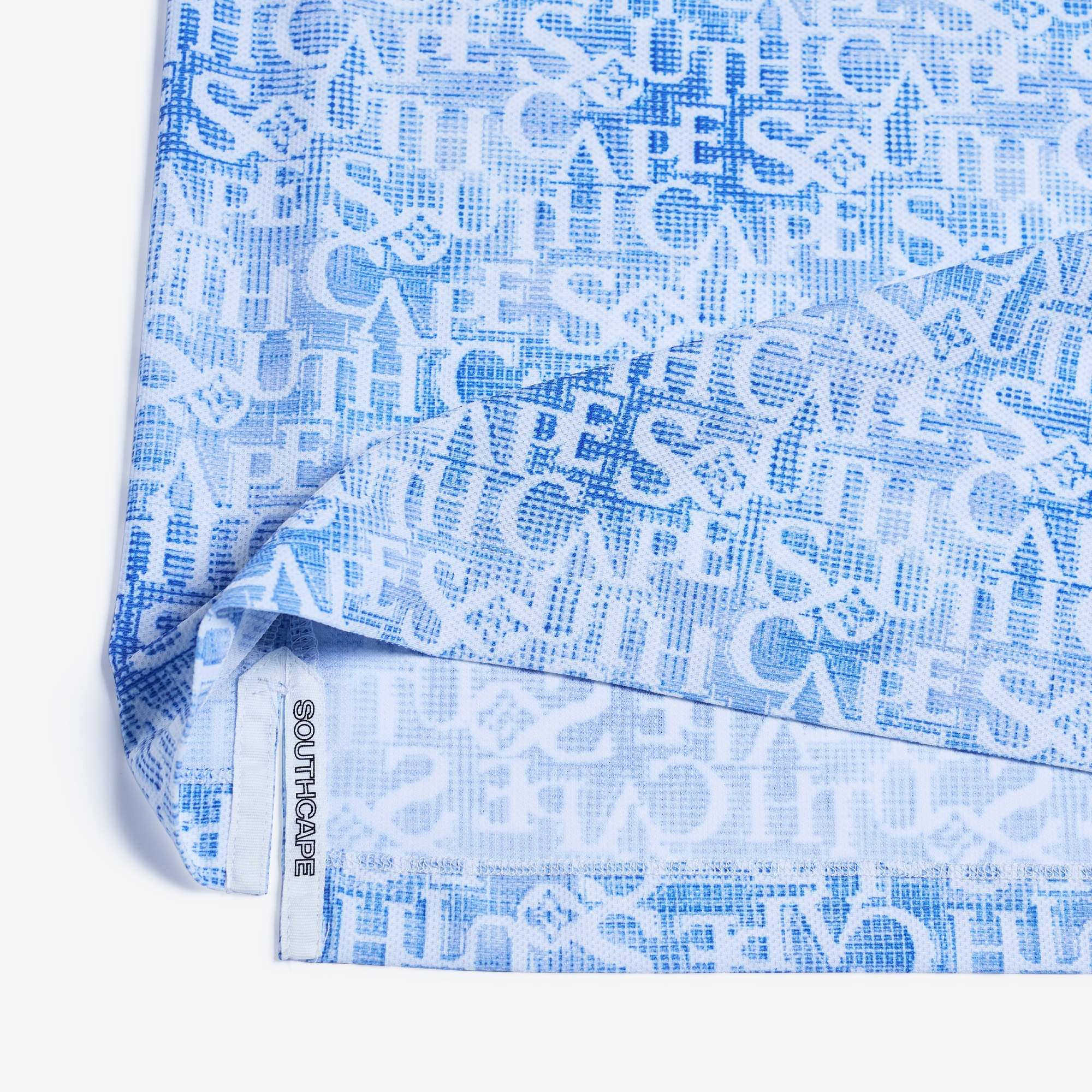 Logo Print Collar Short Sleeve T-shirt_BL