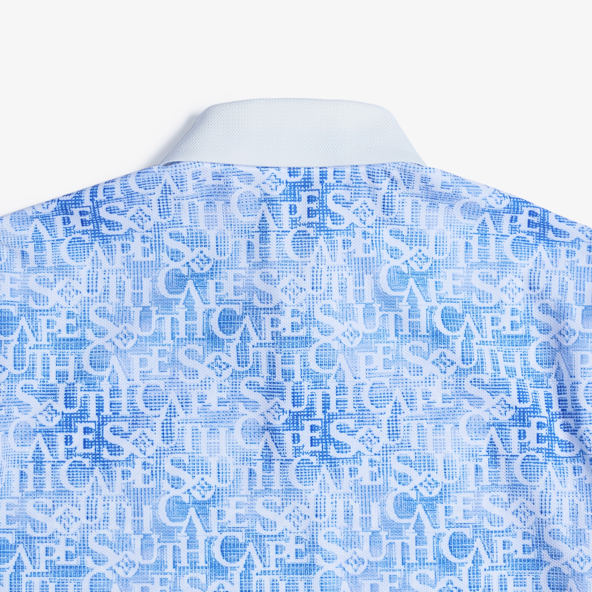 Logo Print Collar Short Sleeve T-shirt_BL