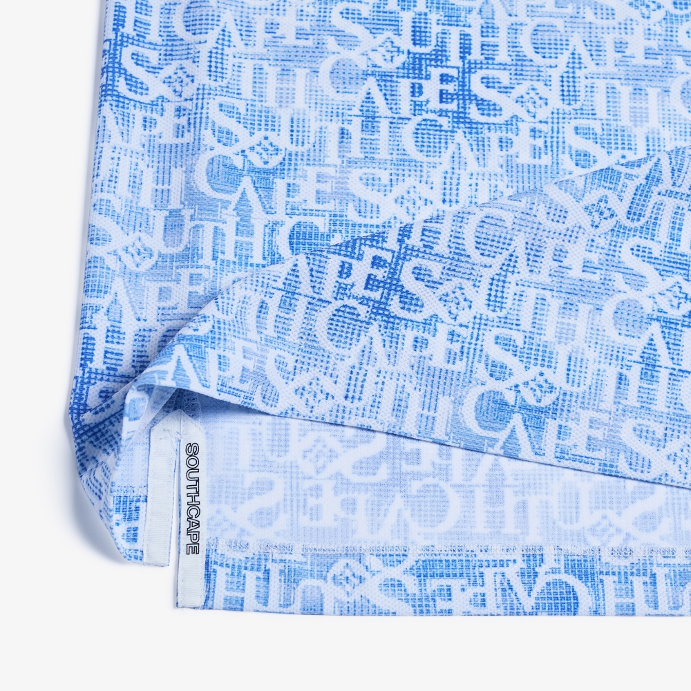 Logo Print Collar Short Sleeve T-shirt_BL