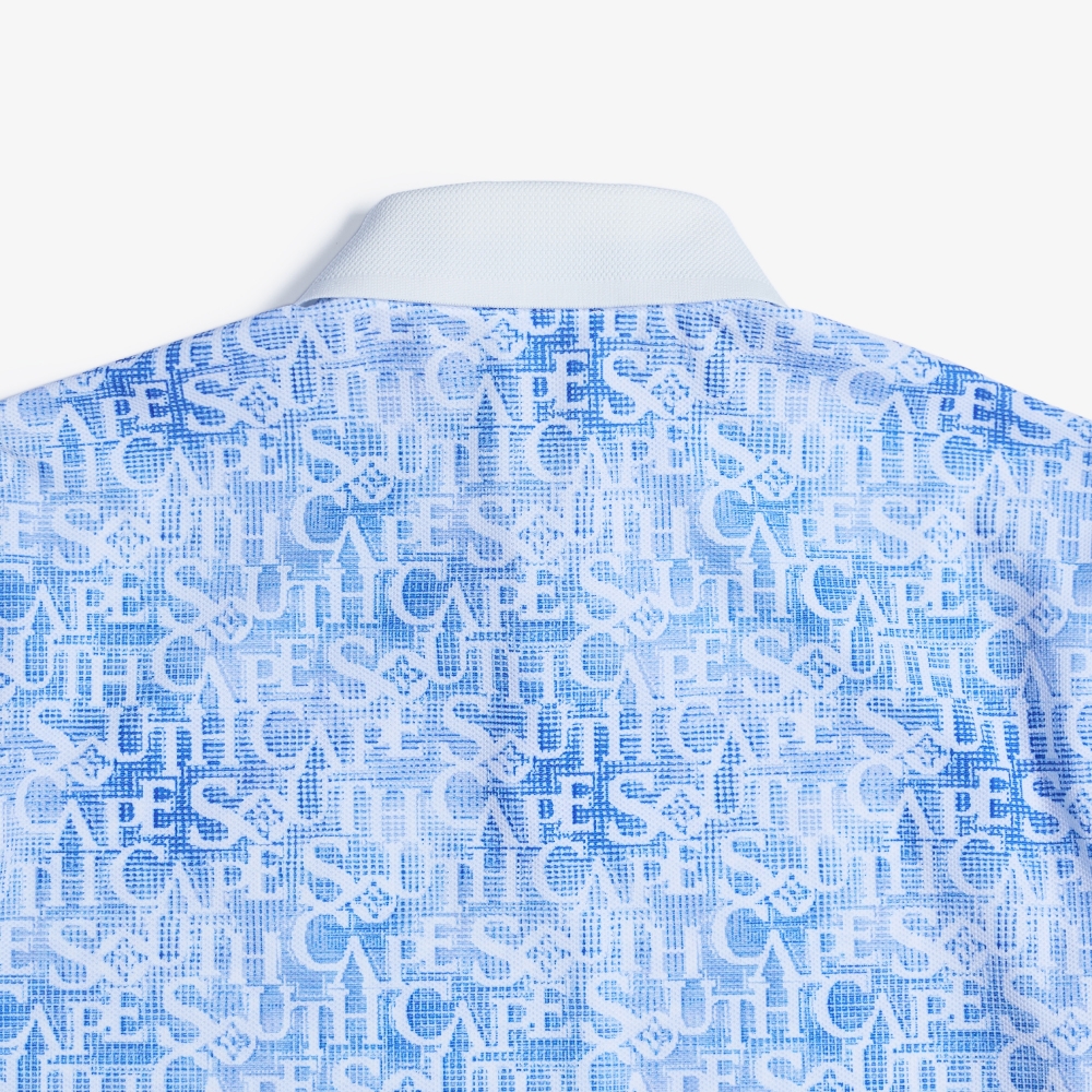 Logo Print Collar Short Sleeve T-shirt_BL