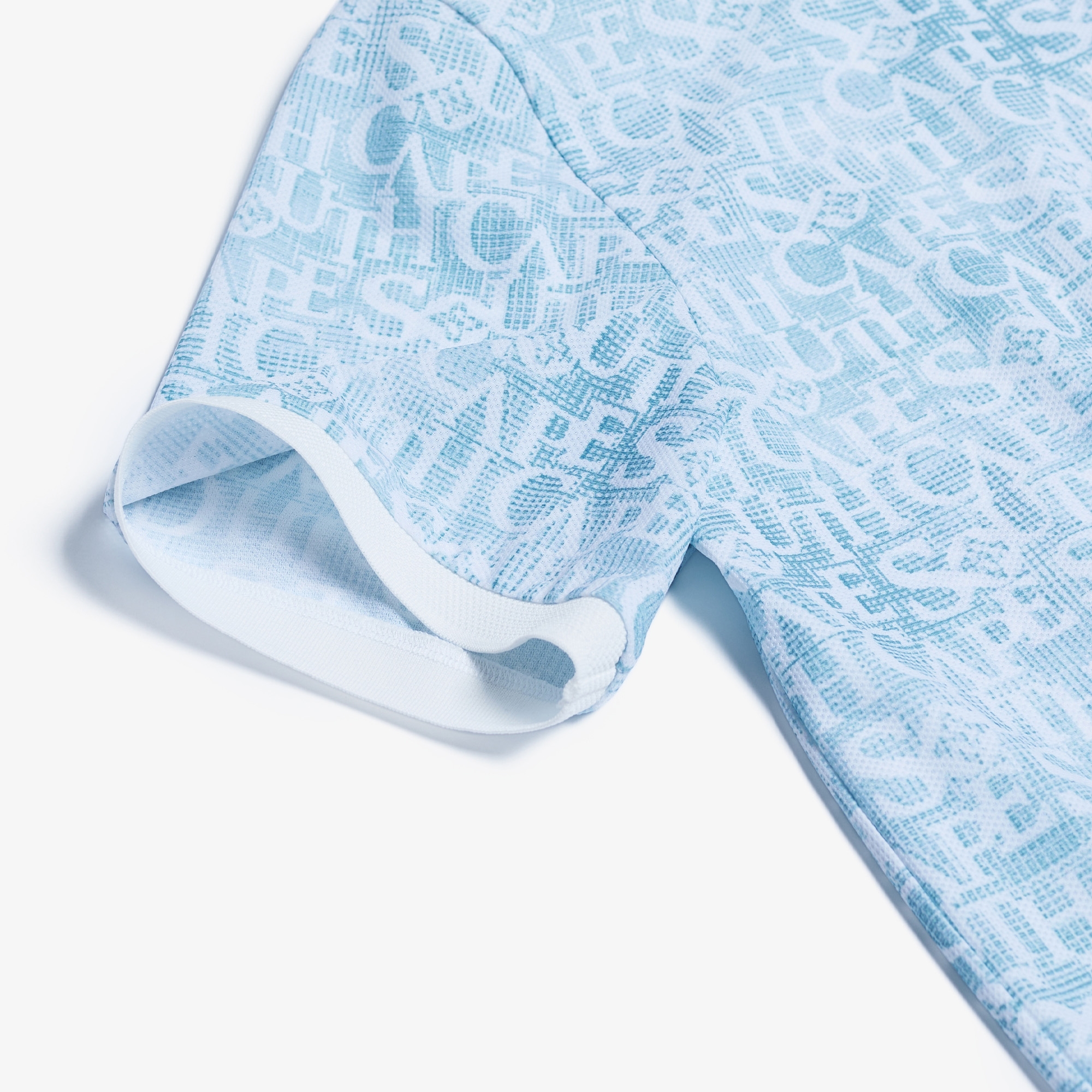 Logo Print Collar Short Sleeve T-shirt_MT