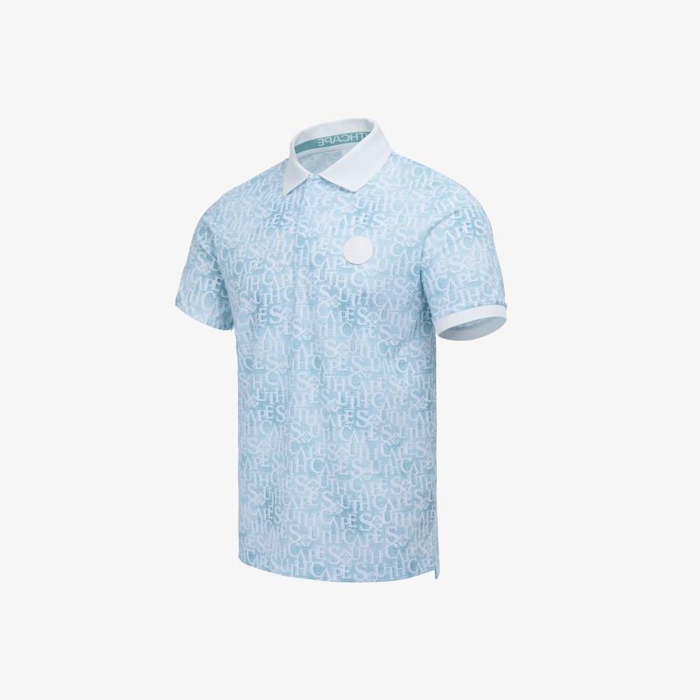 Logo Print Collar Short Sleeve T-shirt_MT