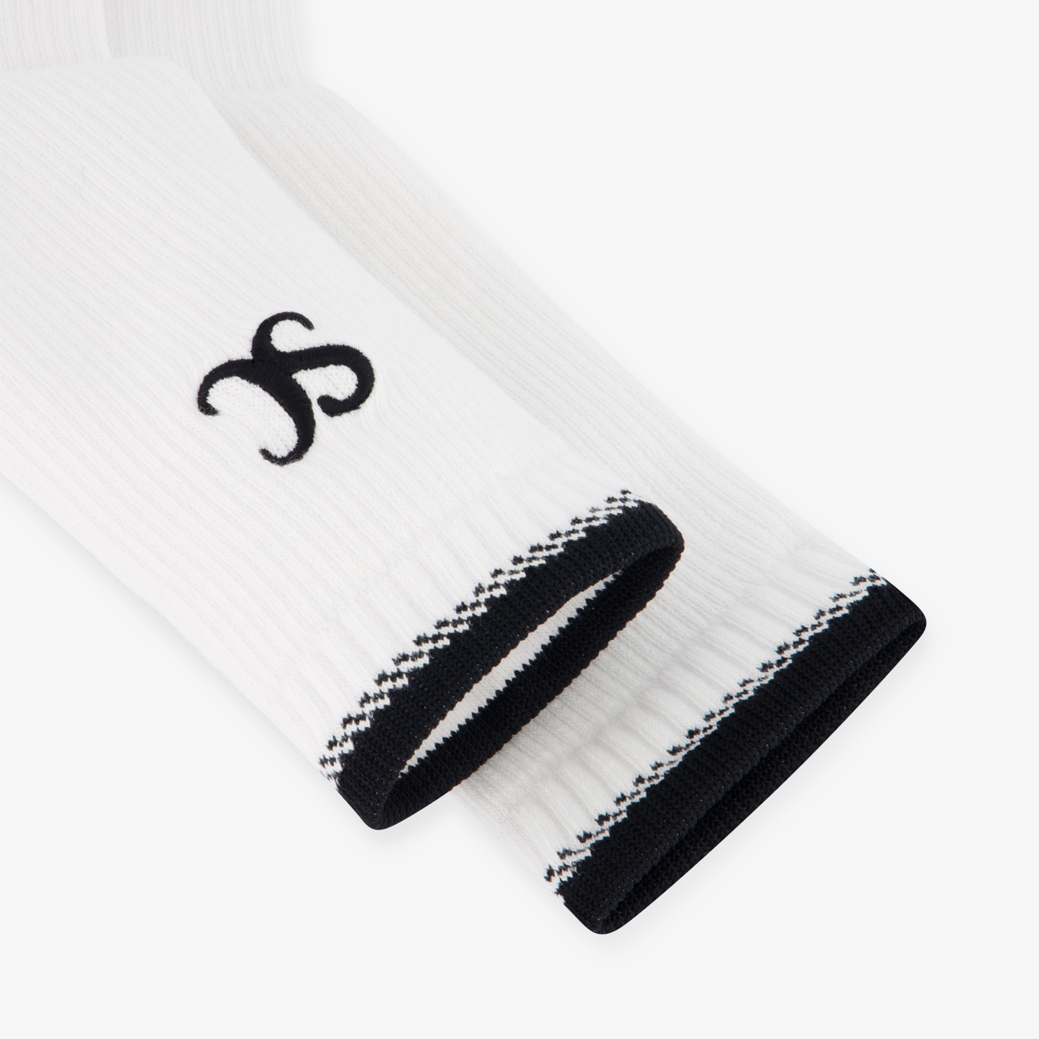 Color-Blocked Point Socks_BK