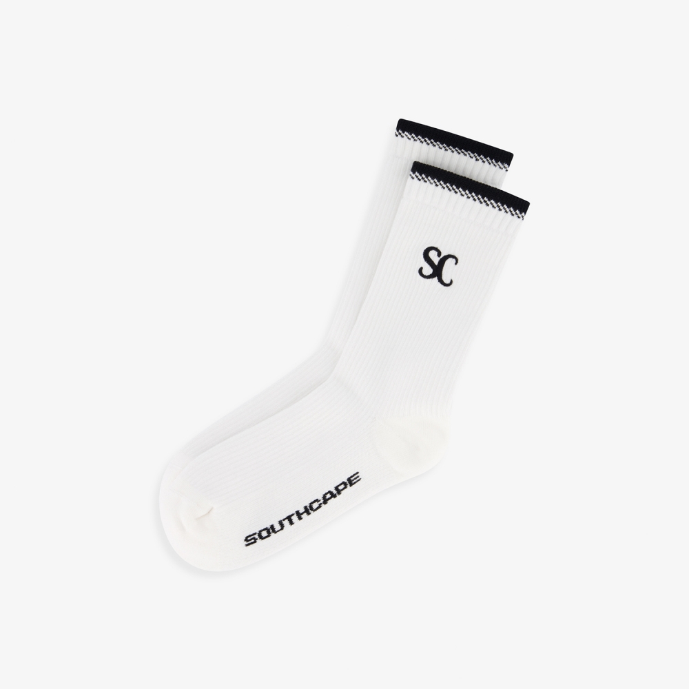 Color-Blocked Point Socks_BK