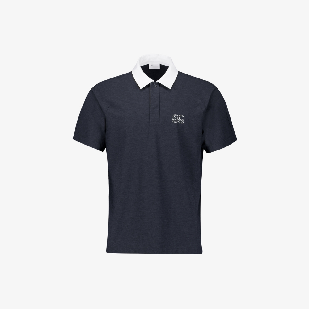 Color Collar Short-Sleeved T-Shirt_DA