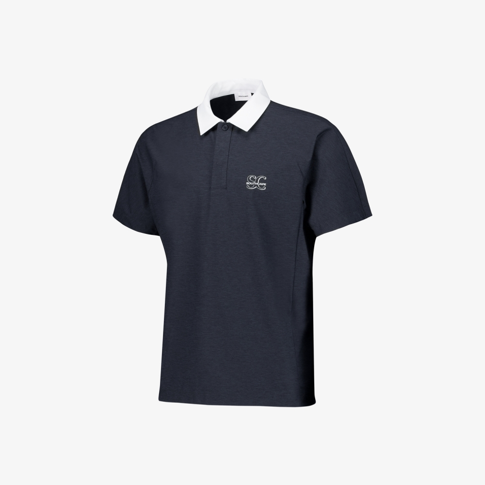 Color Collar Short-Sleeved T-Shirt_DA