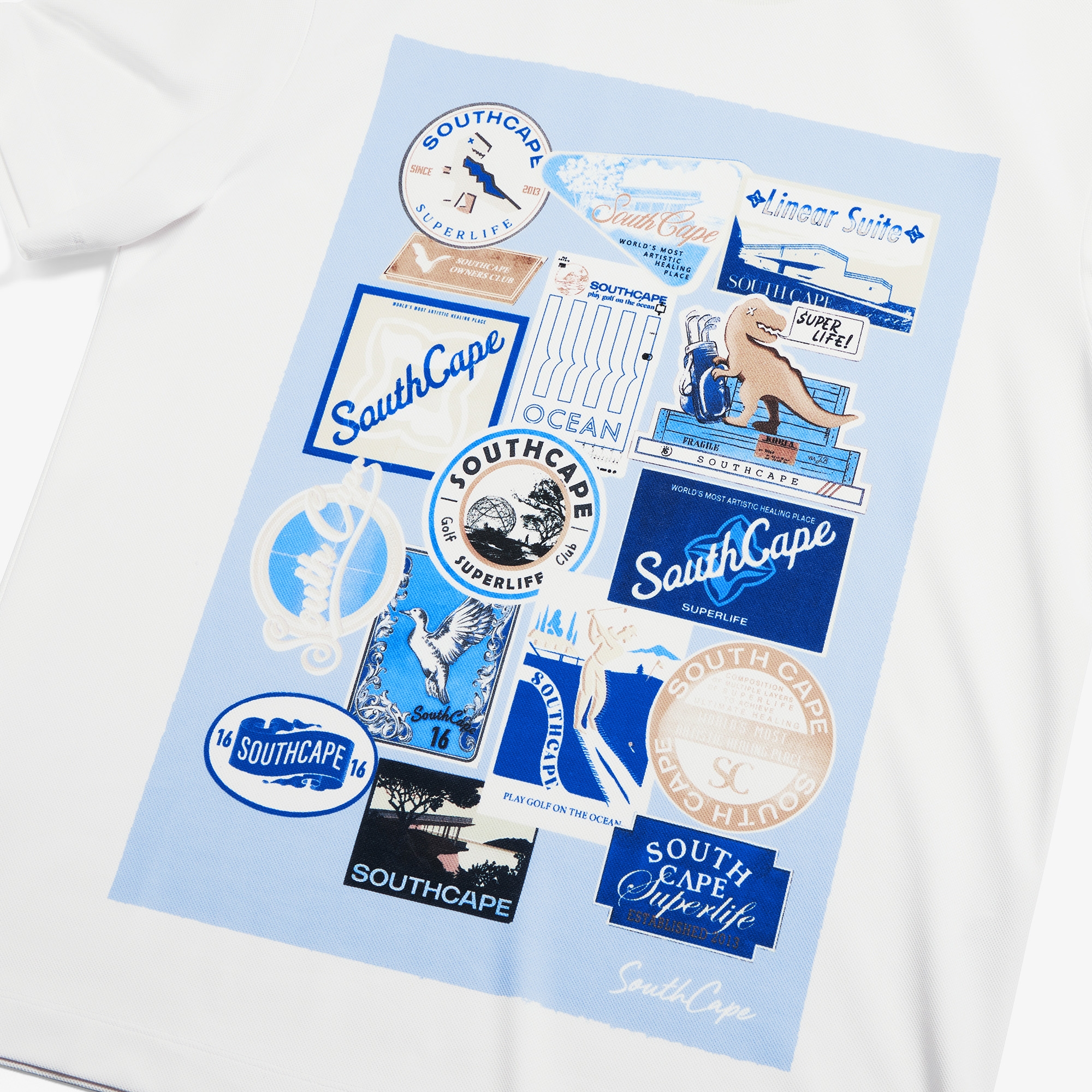 Boyage Graphic Mesh Short Sleeve T-shirt_WT