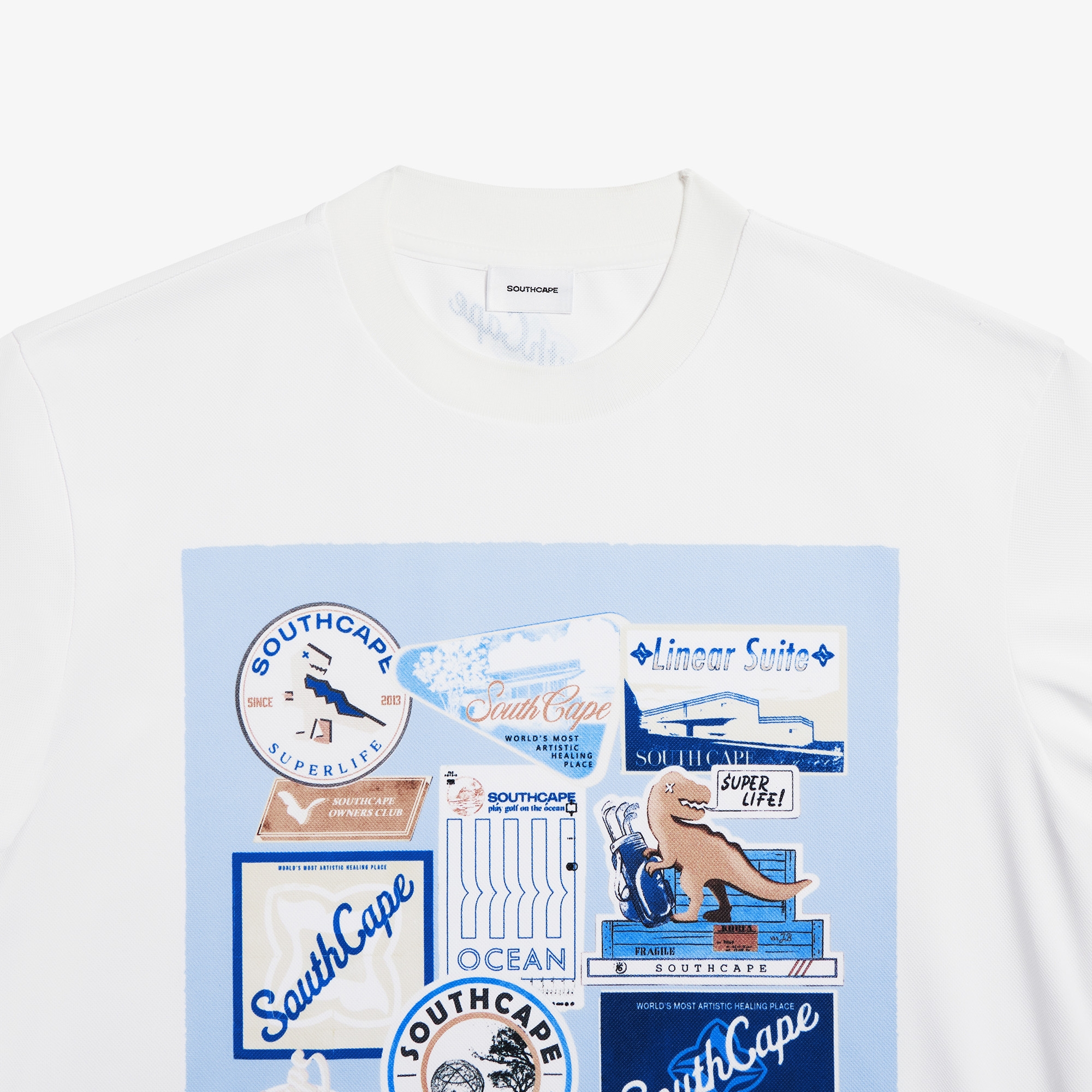 Boyage Graphic Mesh Short Sleeve T-shirt_WT