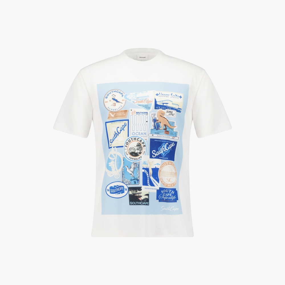Boyage Graphic Mesh Short Sleeve T-shirt_WT