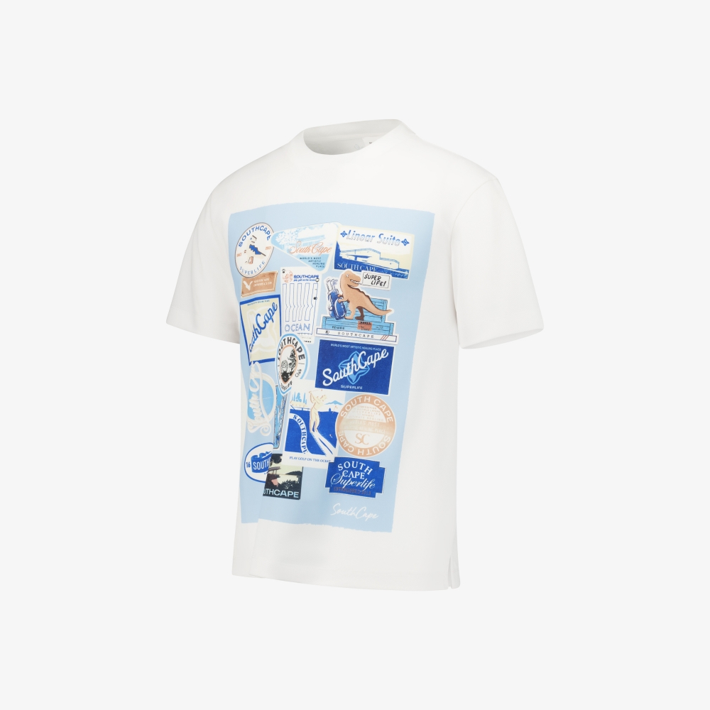 Boyage Graphic Mesh Short Sleeve T-shirt_WT