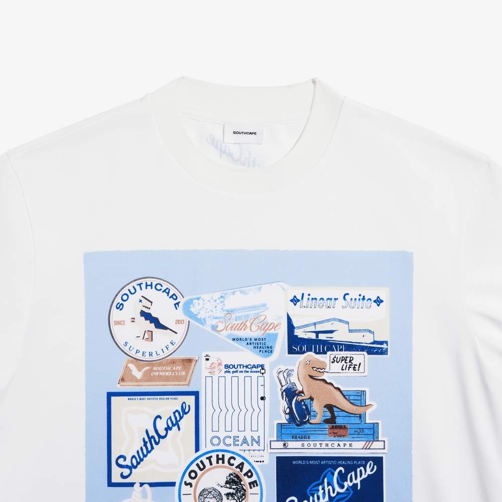 Boyage Graphic Mesh Short Sleeve T-shirt_WT