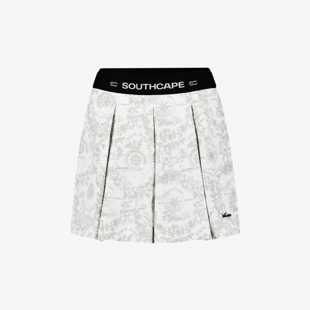 Southcross Print Pleated Skirt_KH