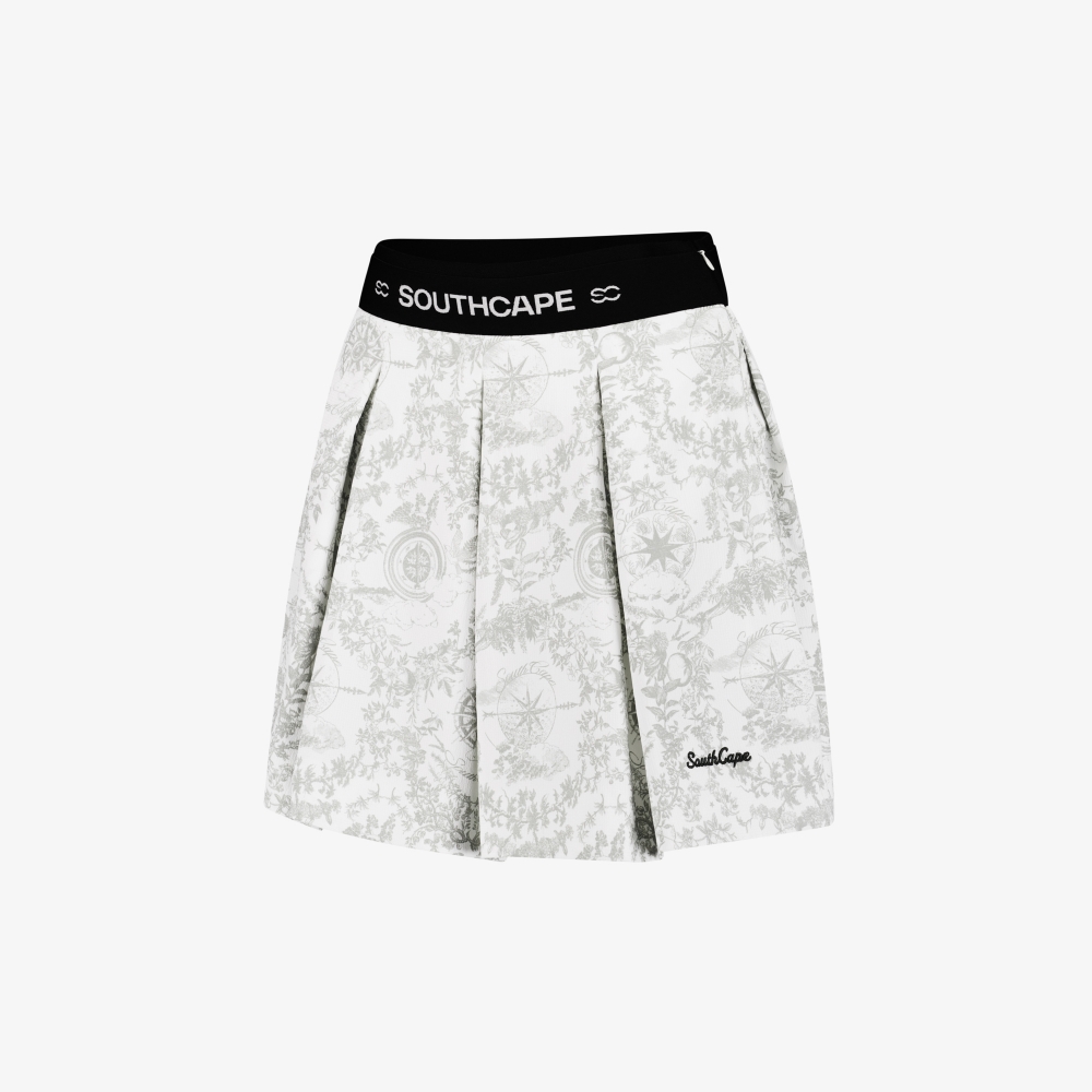 Southcross Print Pleated Skirt_KH