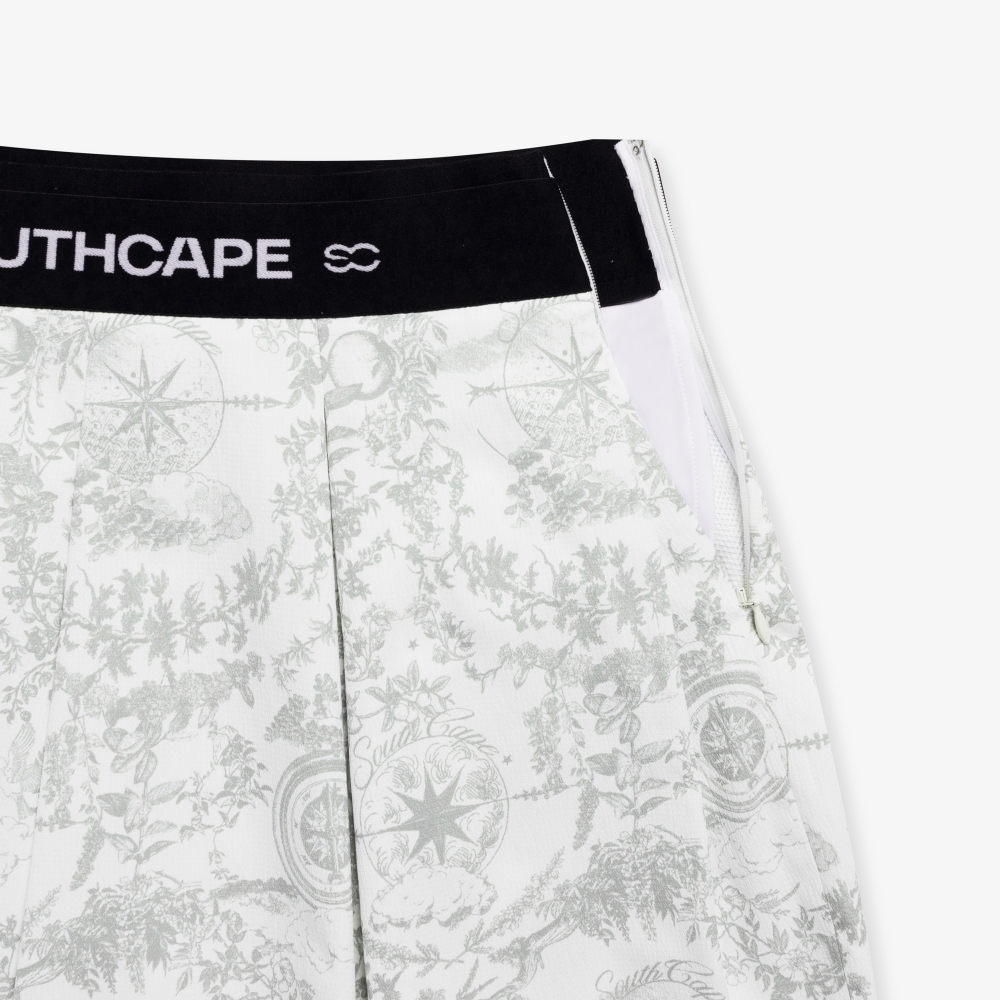 Southcross Print Pleated Skirt_KH