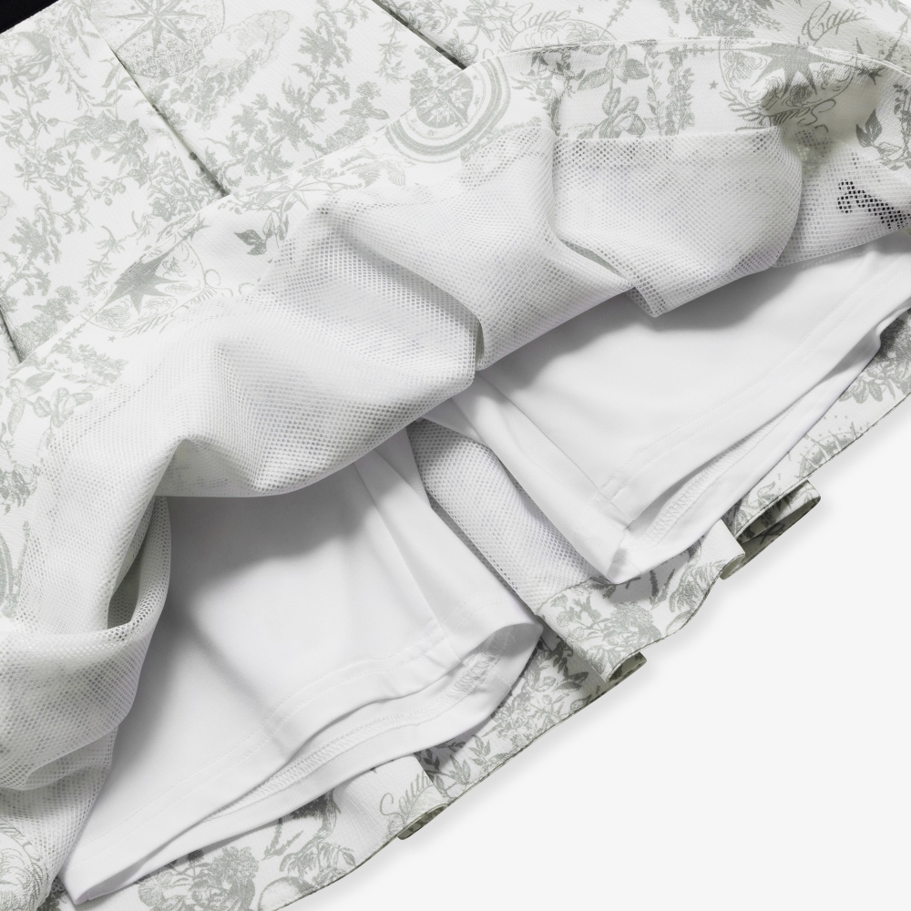 Southcross Print Pleated Skirt_KH